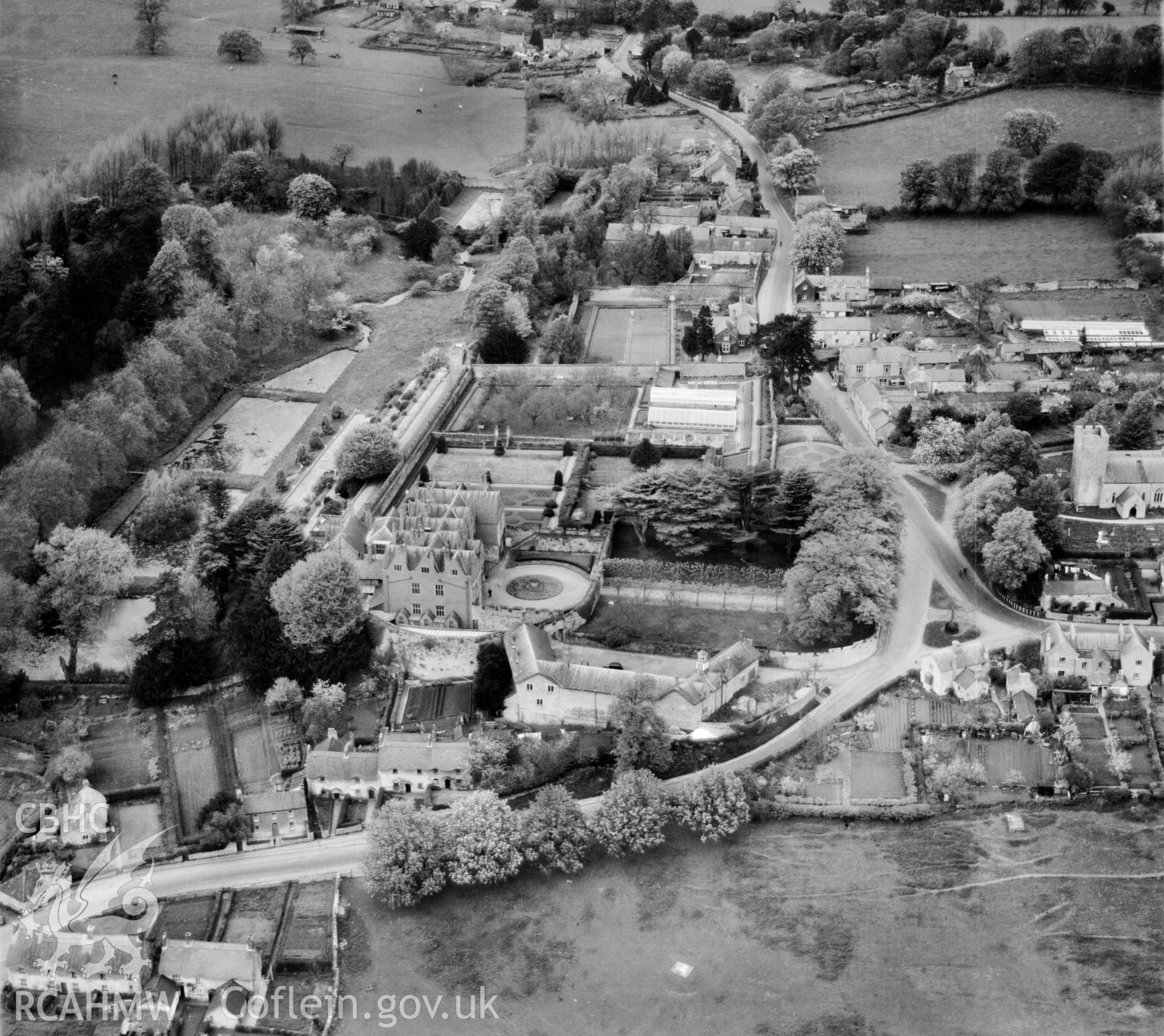 View of St Fagans Castle and grounds