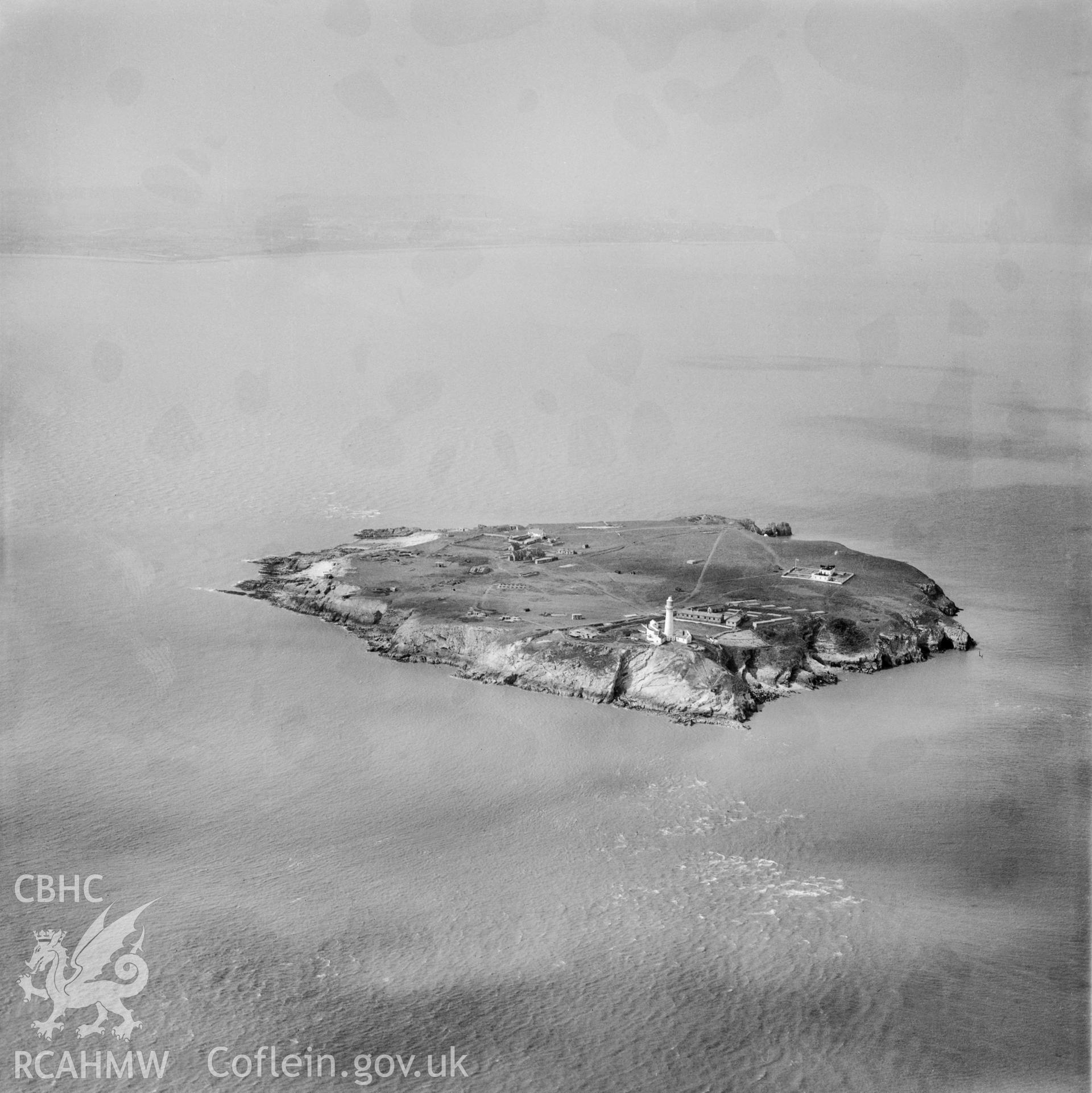 View of Flat Holm Island