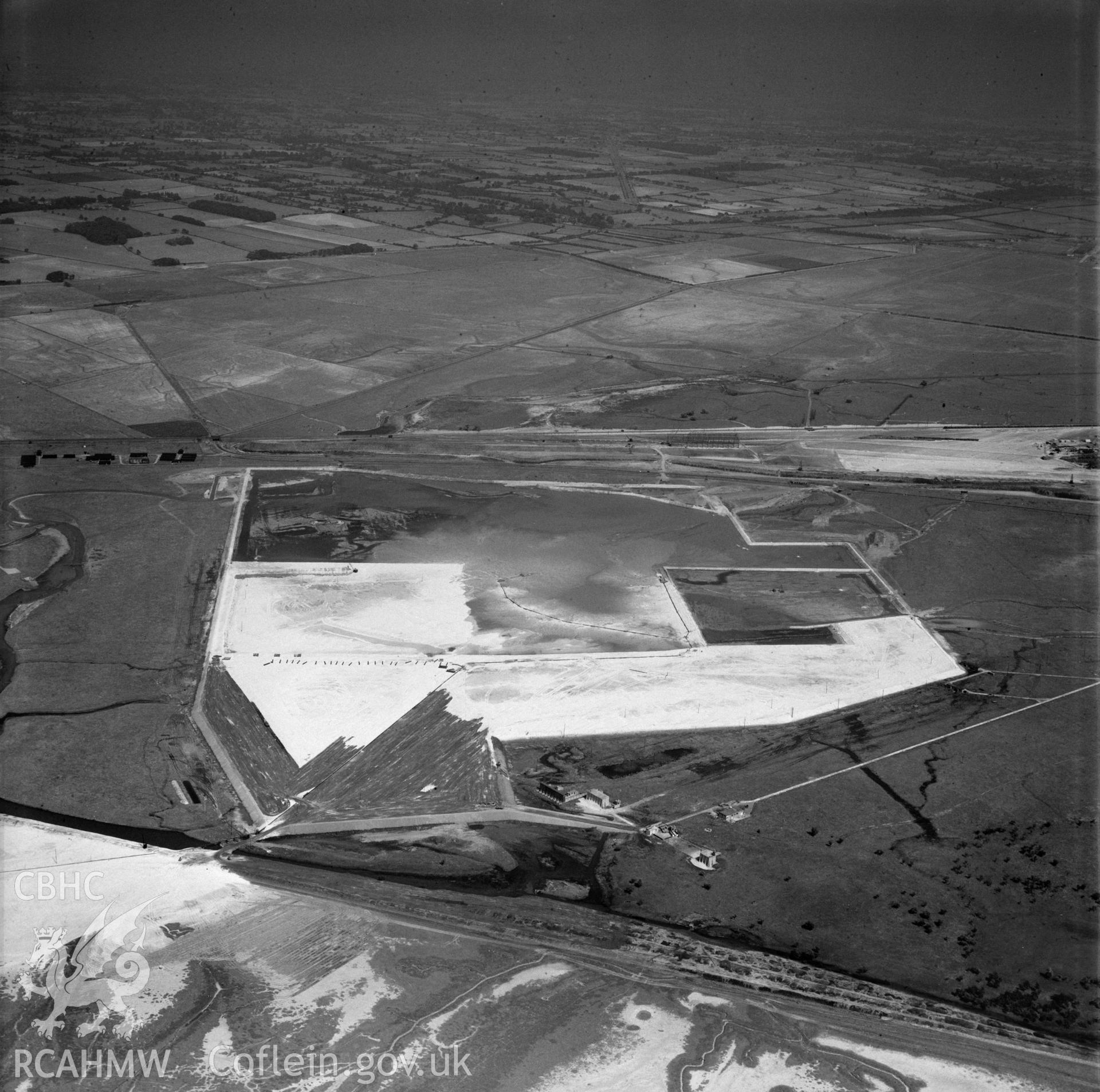 View of the dredging of the Shotton steelworks site (commissioned by Westminster Dredging Co.)