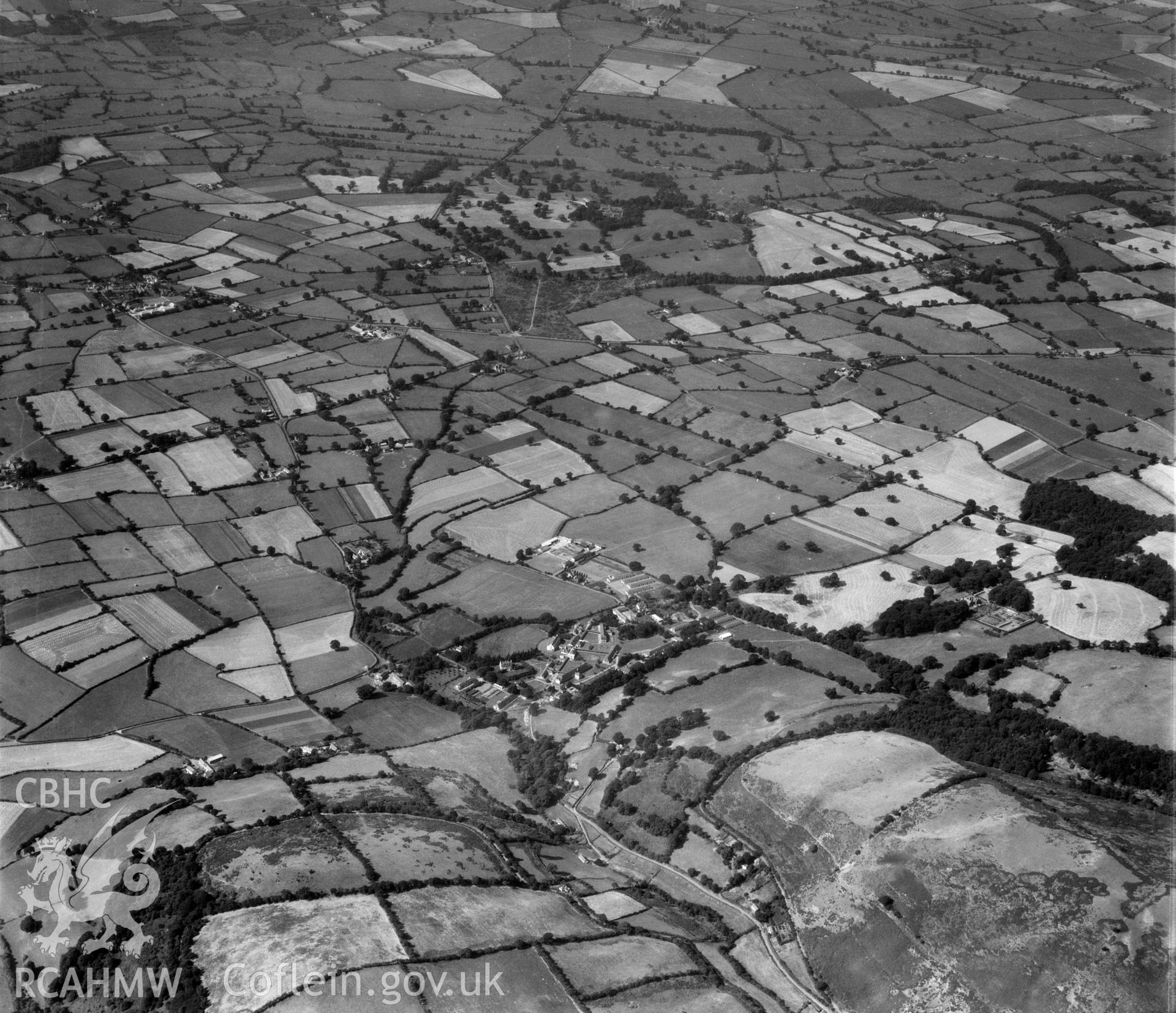 Distant view of King Edward VII Sanitorium, Llangwyfan