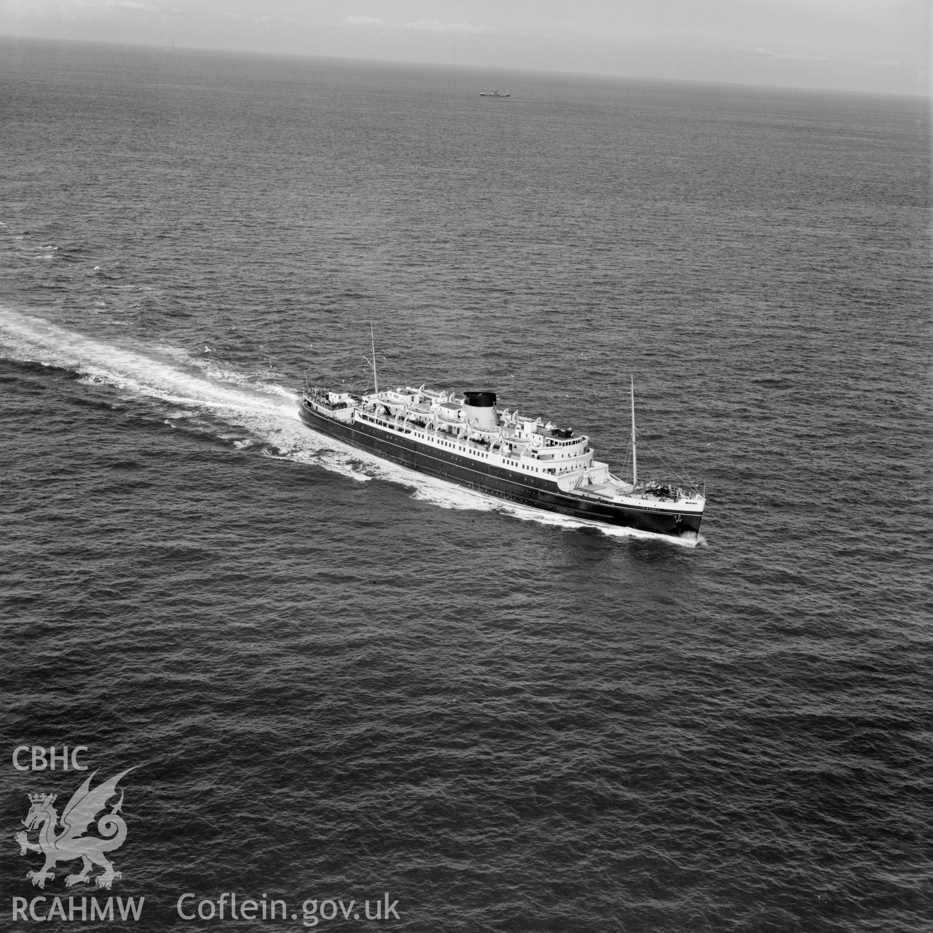 View of the ship "Hibernia" en-route to Holyhead