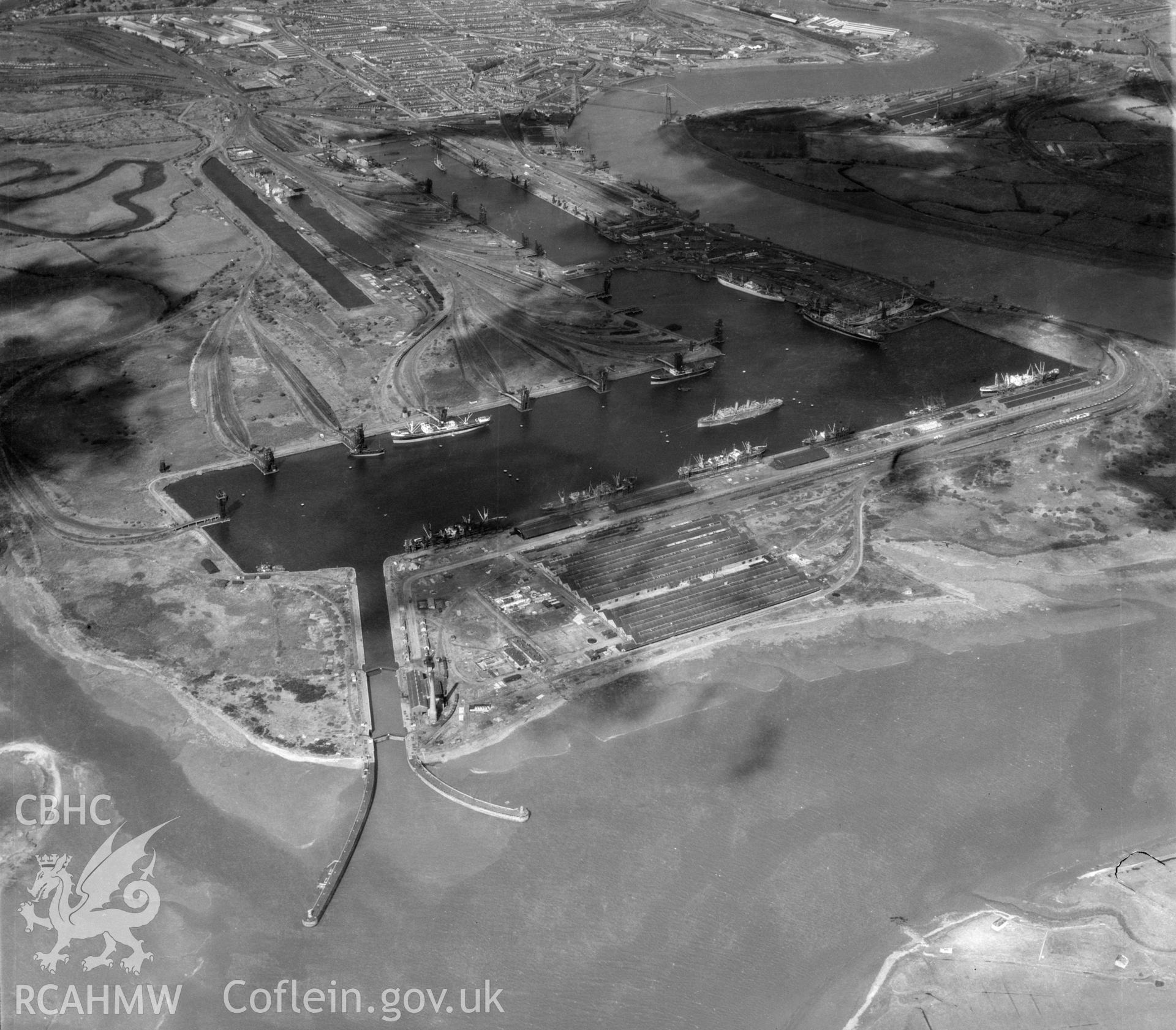 General view of newport docks