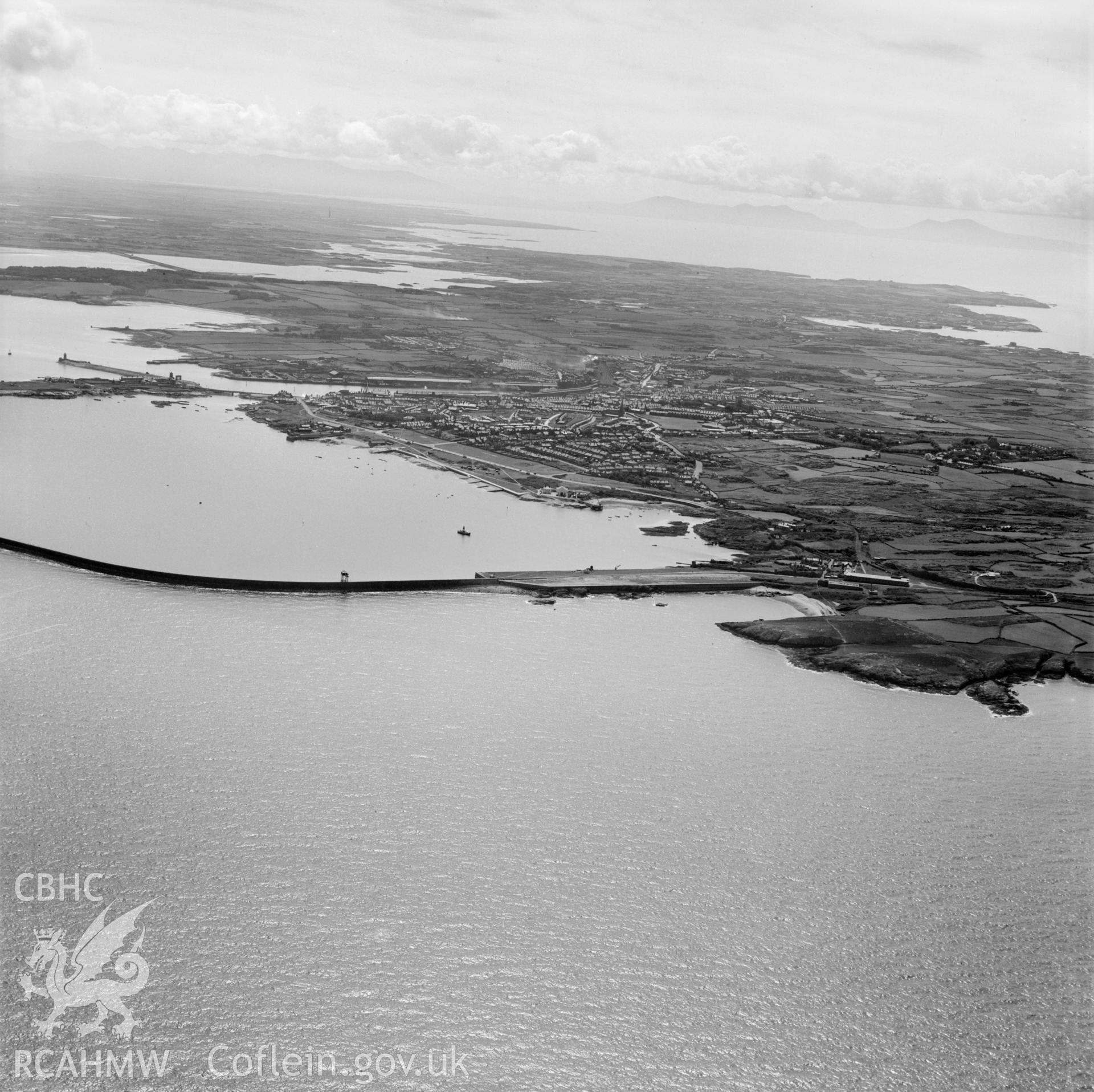 Distant view of Holyhead