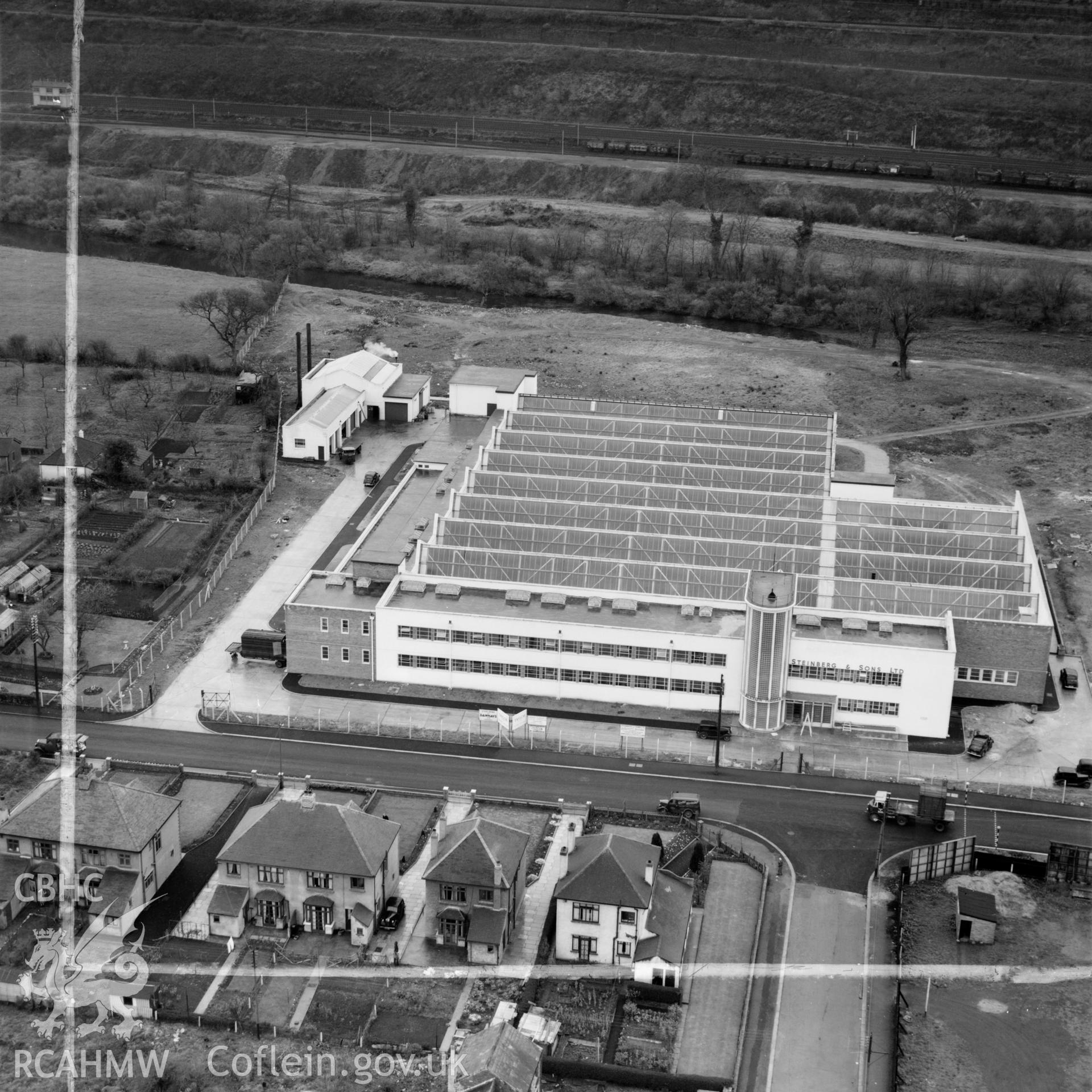 View of Steinburg & Sons - Alexon clothing factory, Hawthorn, Pontypridd