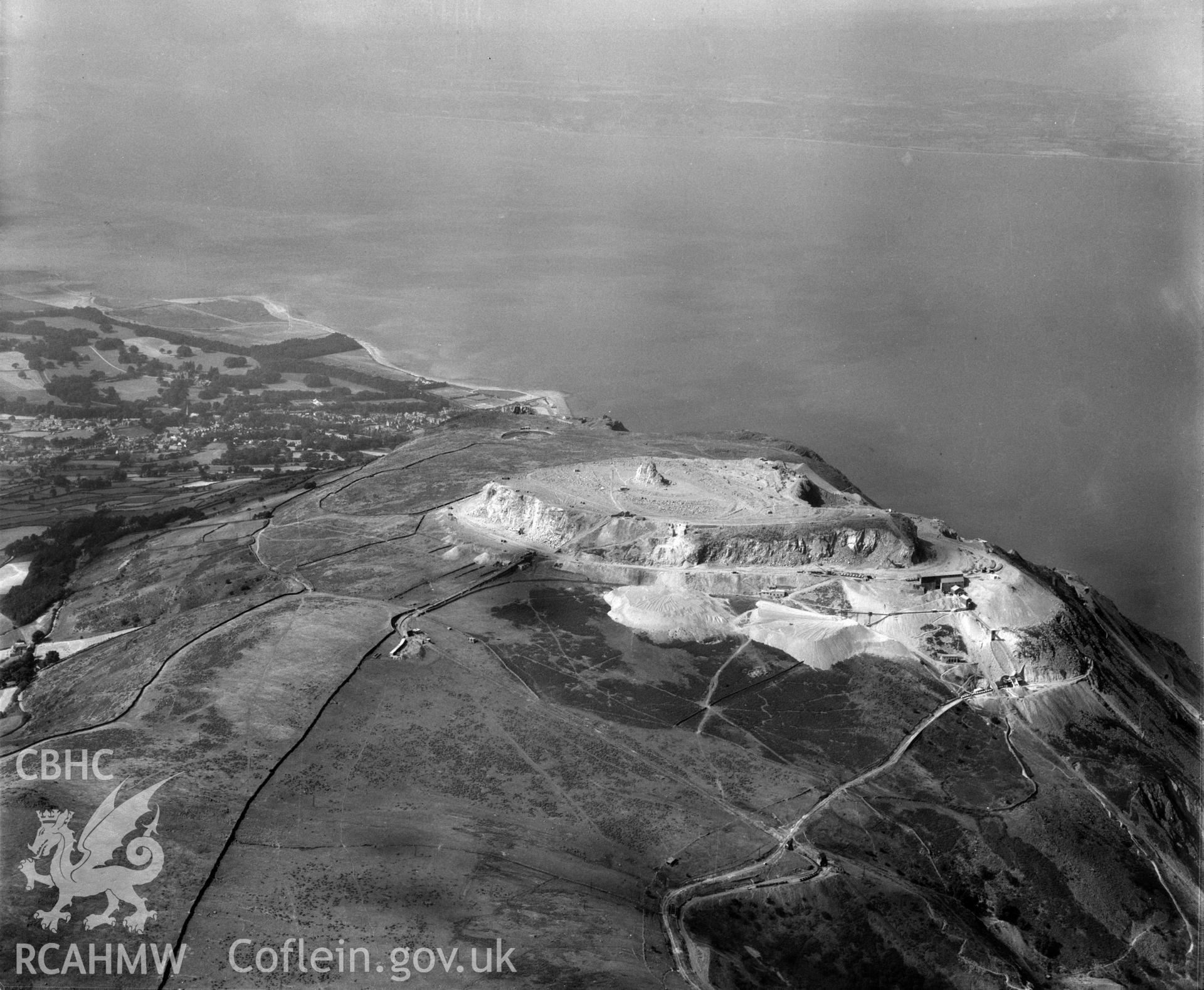 View of Penmaenmawr quarry