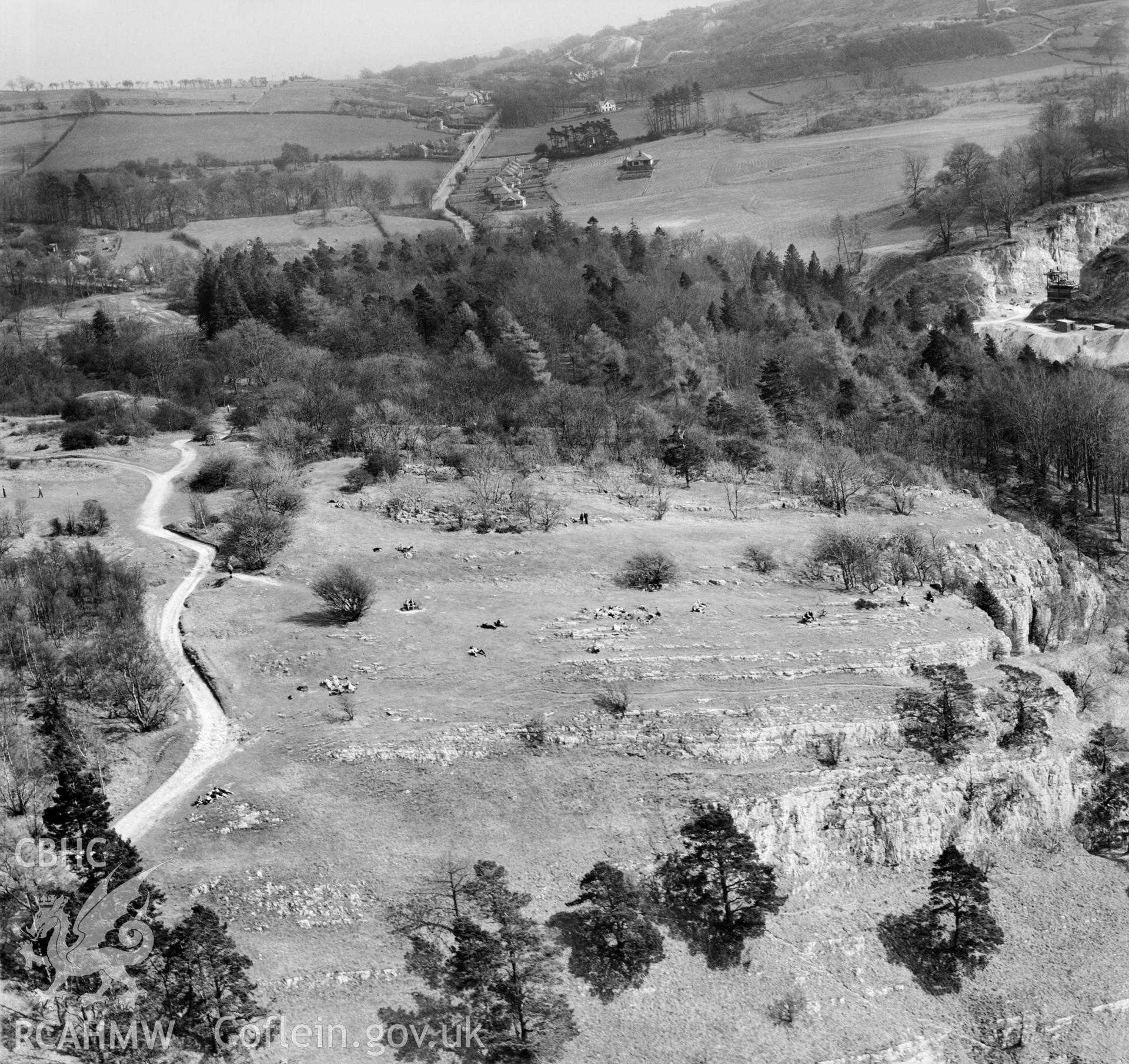 View showing sandstone outcrops at Loggerheads Country Park