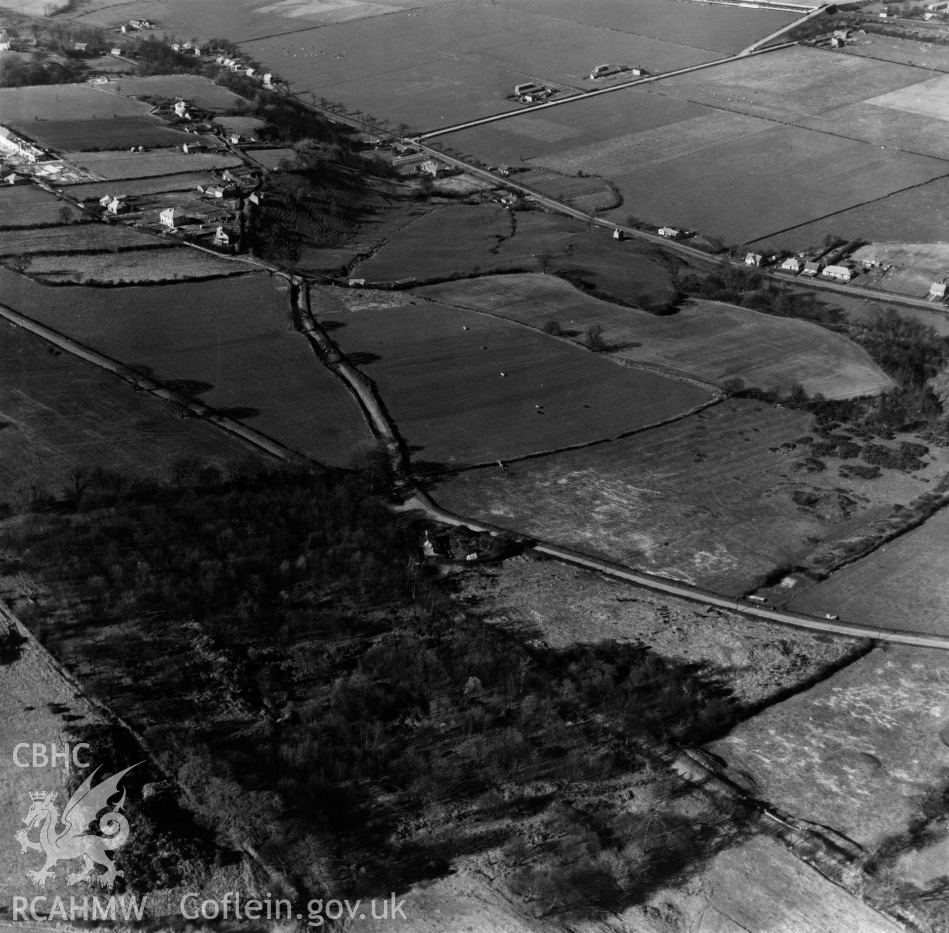 View of Gwespyr. Oblique aerial photograph, 5?" cut roll film.