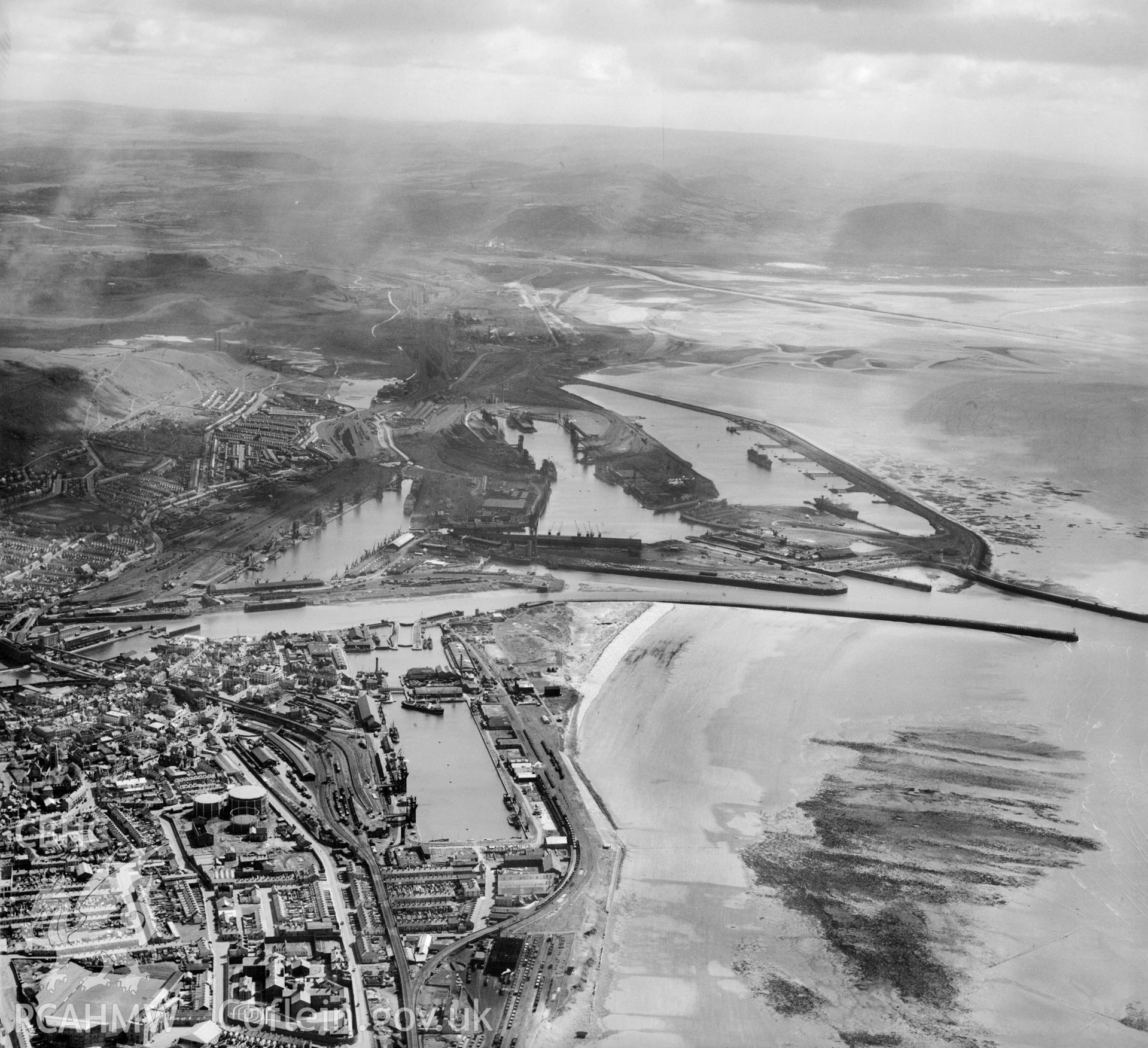 View of Swansea Docks