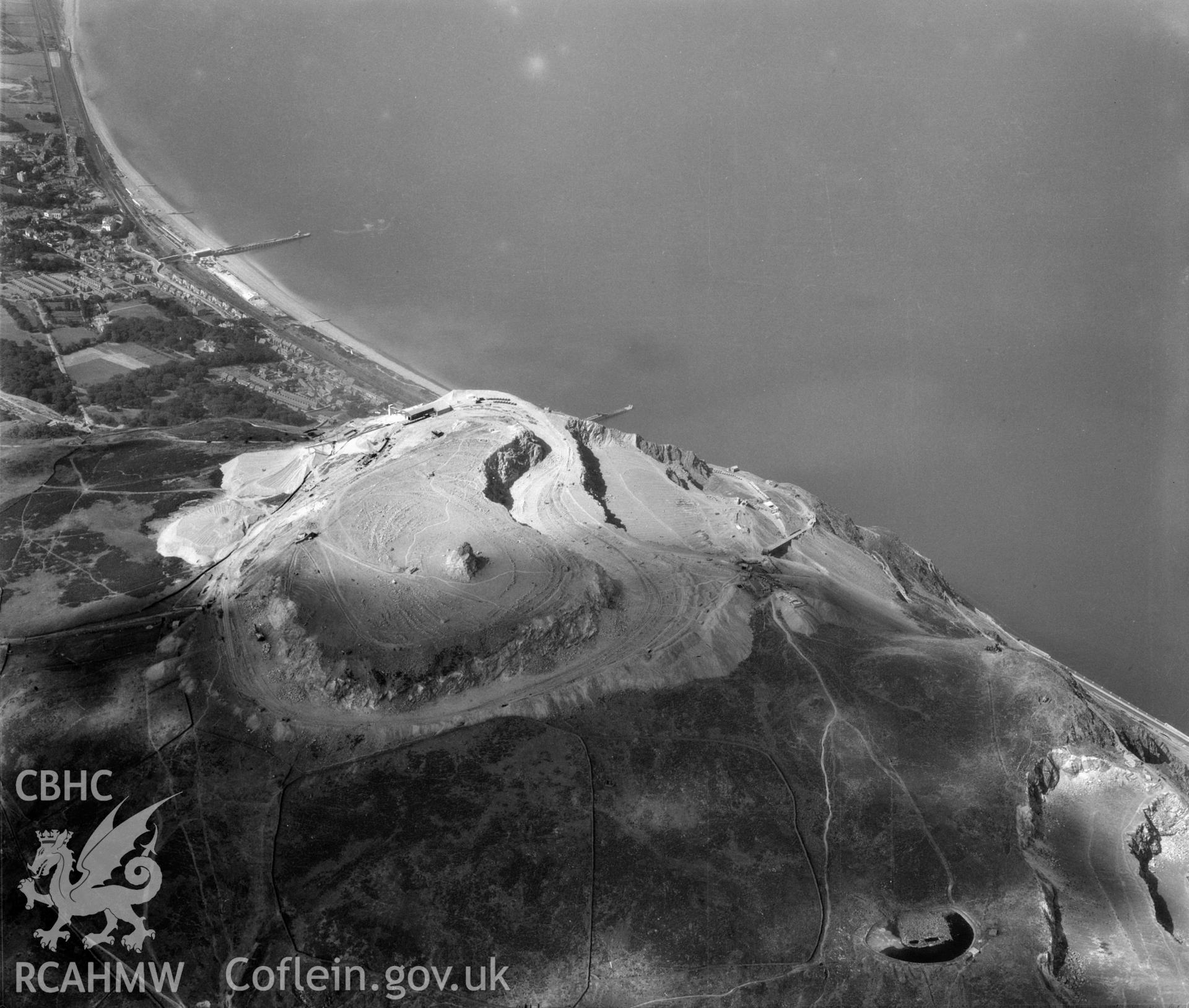 View of Penmaenmawr quarry