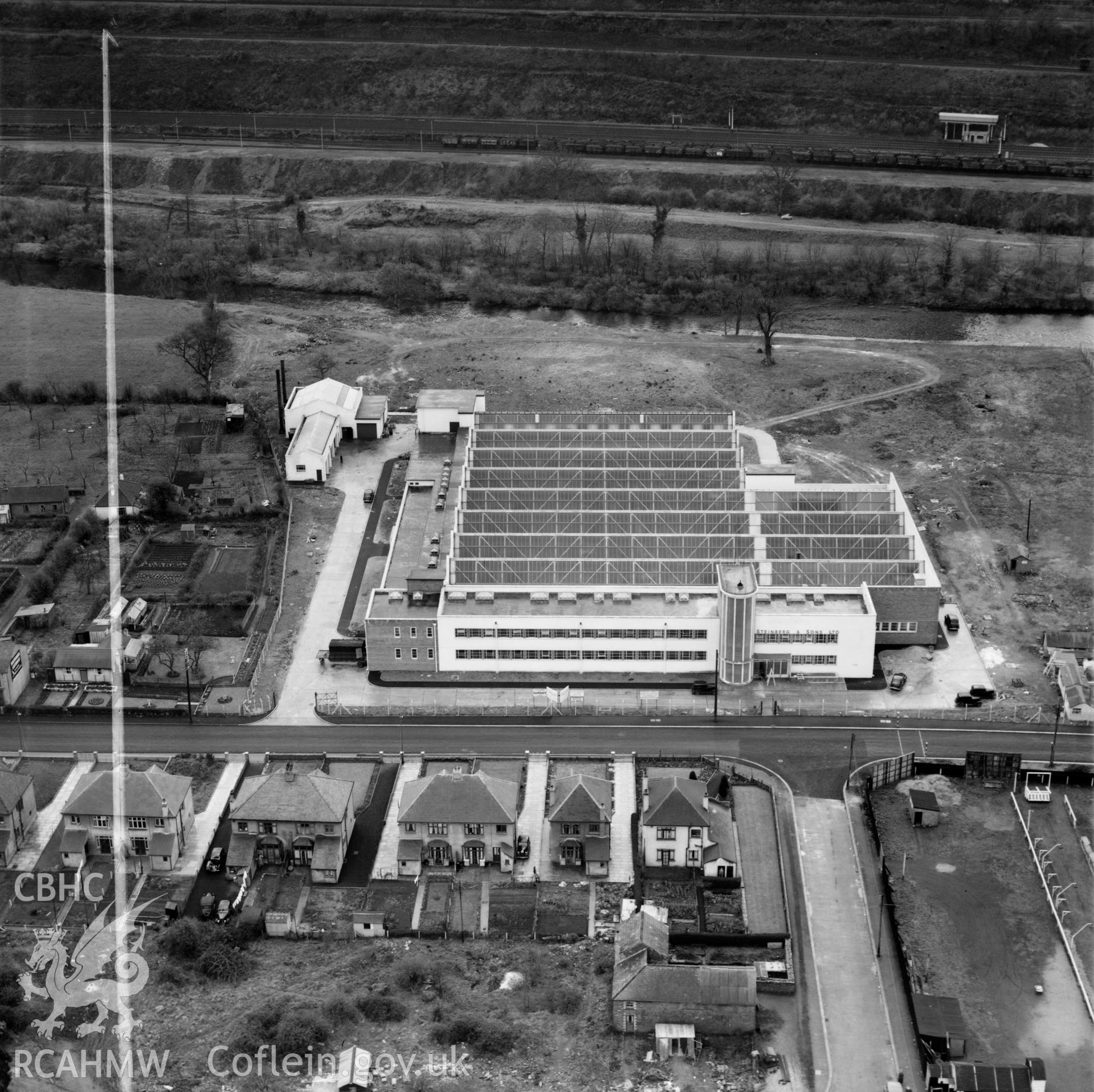 View of Steinburg & Sons - Alexon clothing factory, Hawthorn, Pontypridd