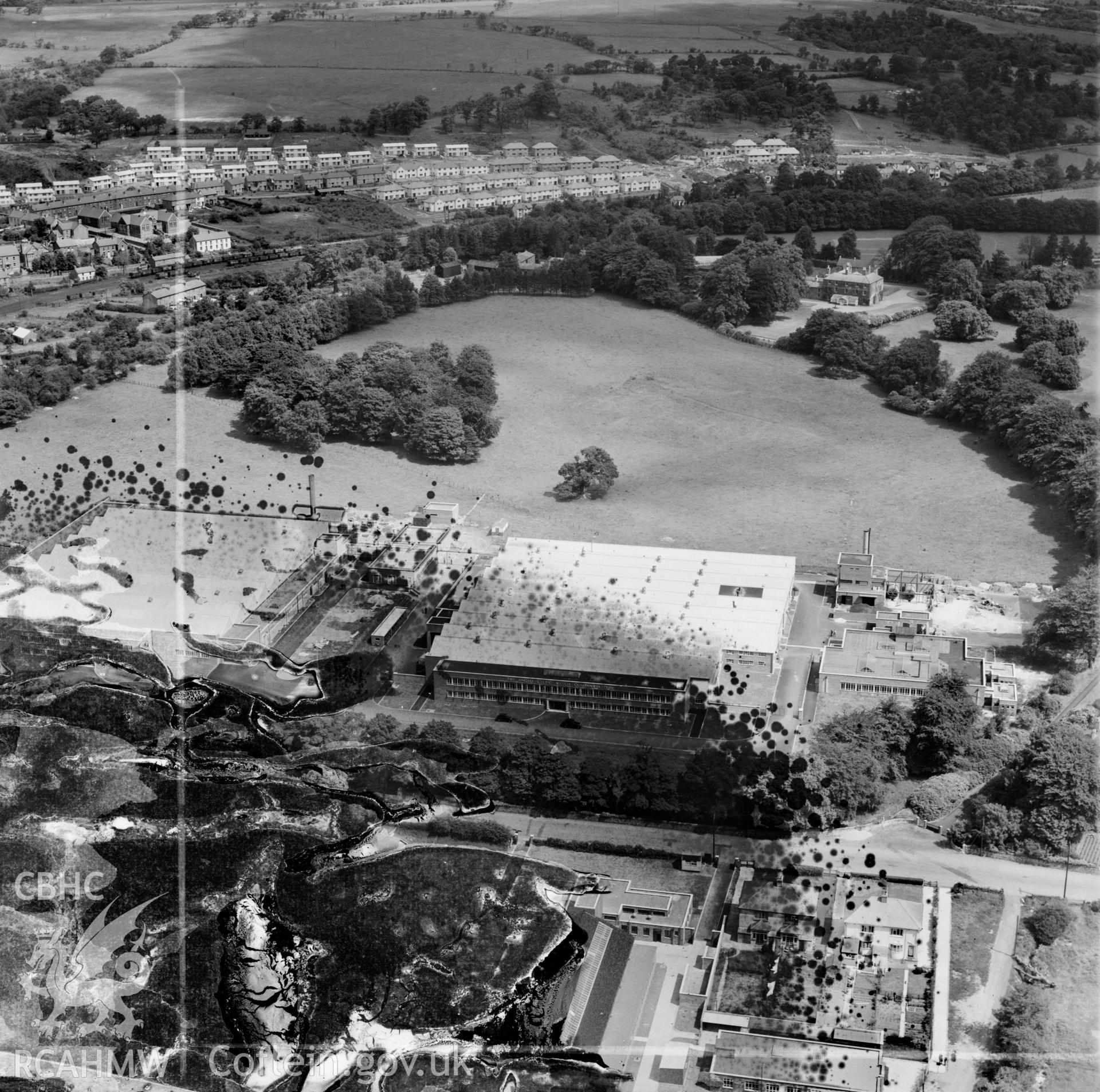 View of Smith's Clock Factory, Gurnos (commissioned by William Cowlin & Son Ltd.)