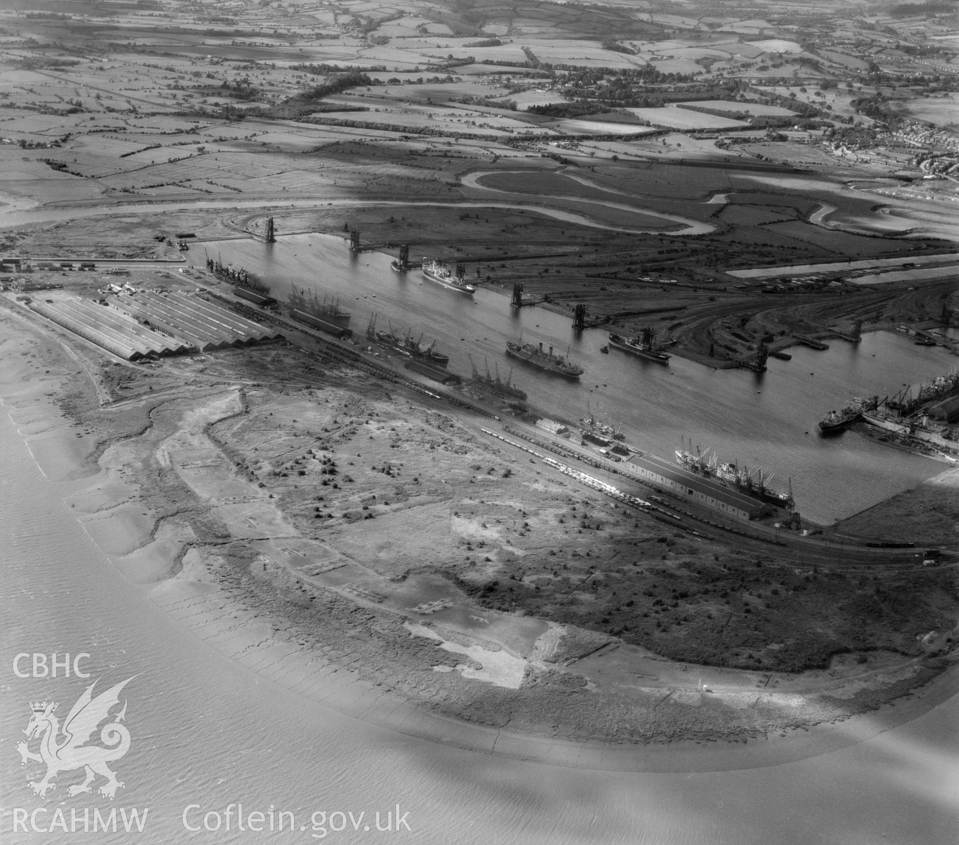 General view of newport docks