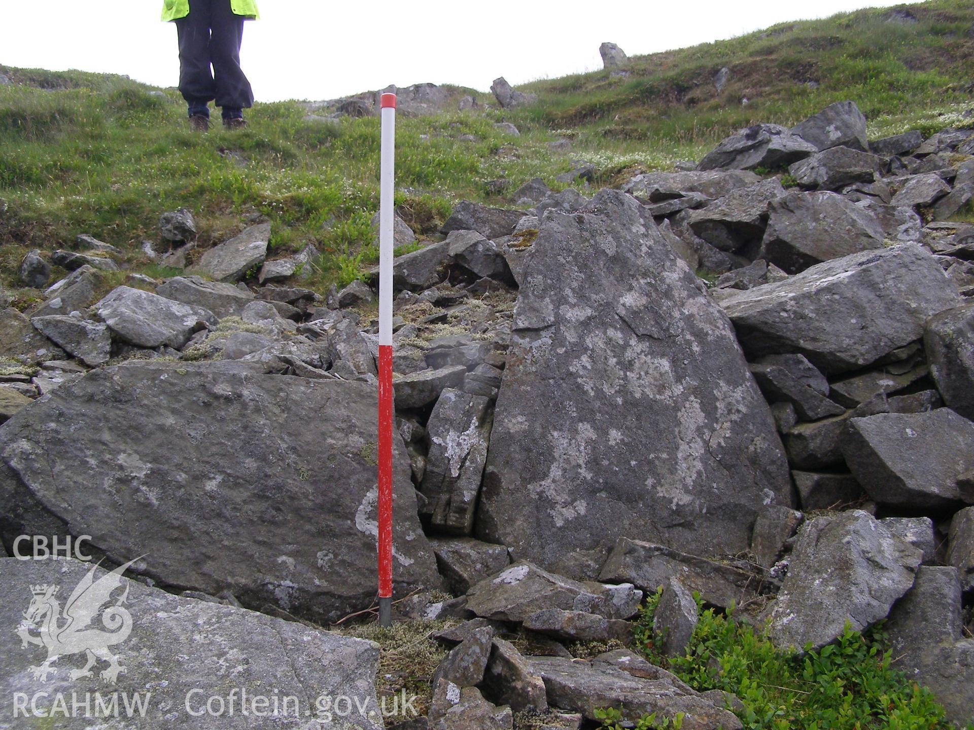 Digital colour photograph of Dinas Ty-Du hillfort taken on 13/06/2007 by P.J. Schofield during the Snowdon North West Upland Survey undertaken by Oxford Archaeology North.