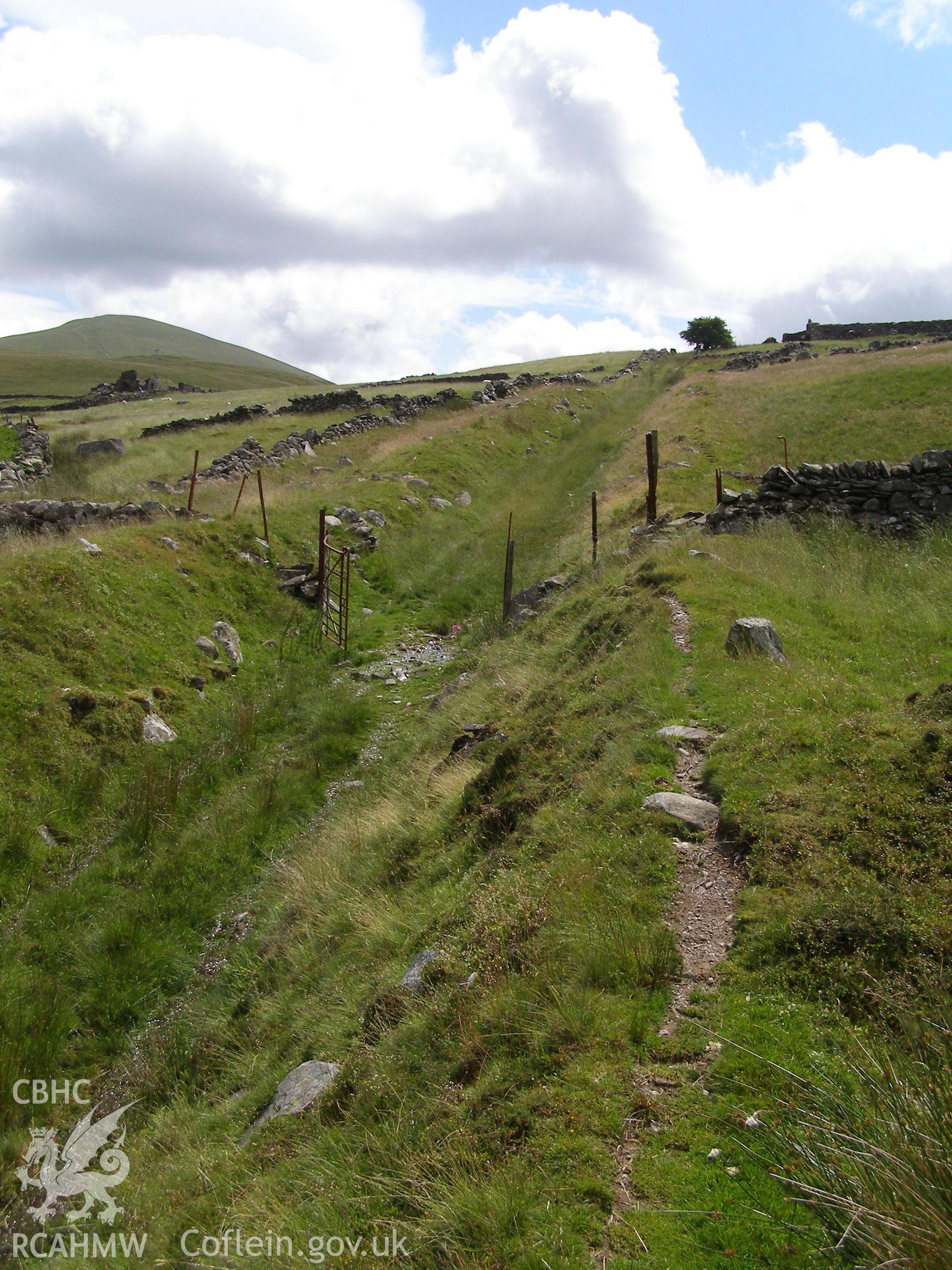 Digital colour photograph of Pen y Bwlch inclined plane taken on 26/06/2007 by P.J. Schofield during the Snowdon North West Upland Survey undertaken by Oxford Archaeology North.