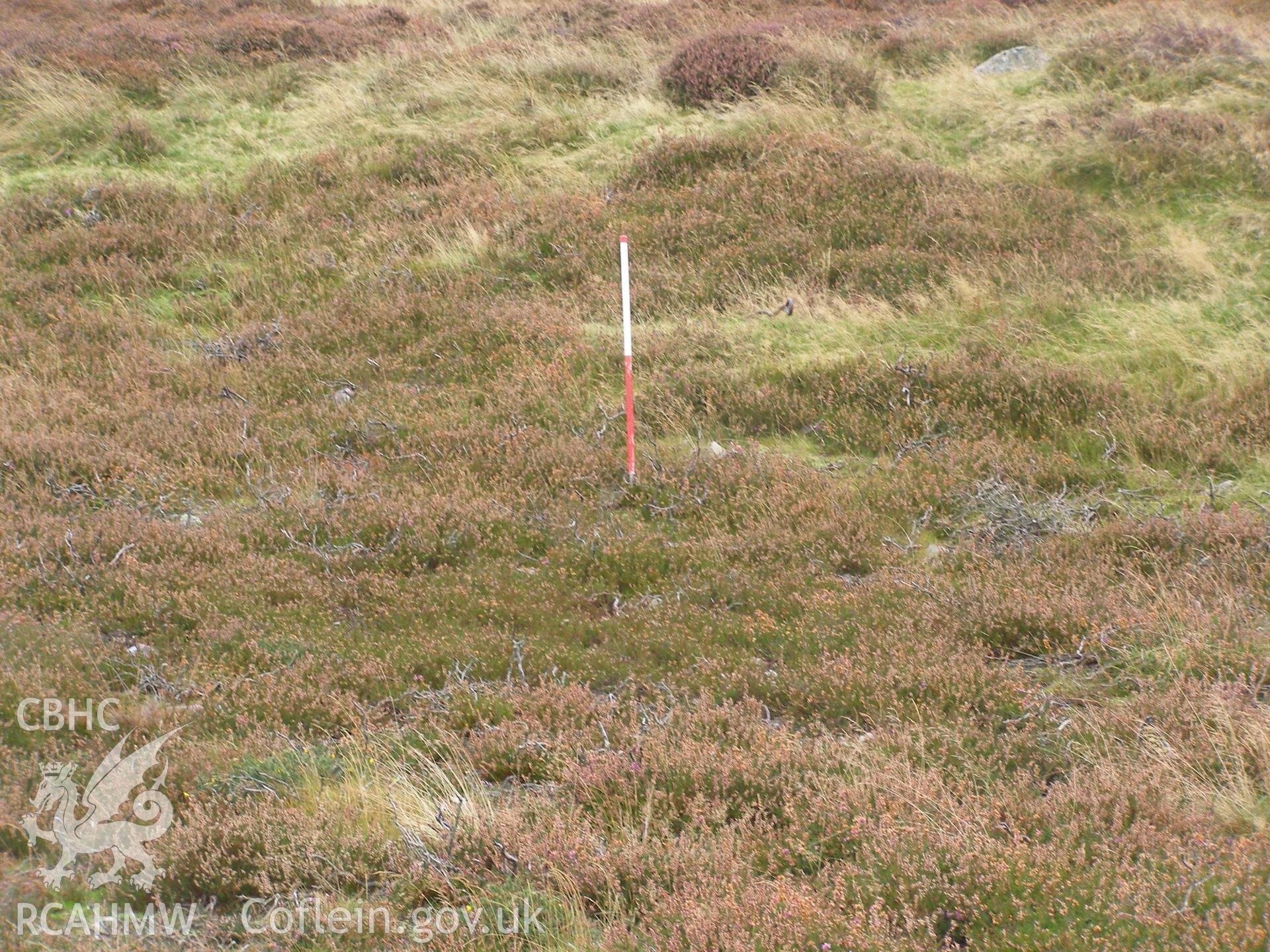 Digital colour photograph of Cefn Du Radio Station, scoop taken on 11/10/2007 by P.J. Schofield during the Snowdon North West Upland Survey undertaken by Oxford Archaeology North.