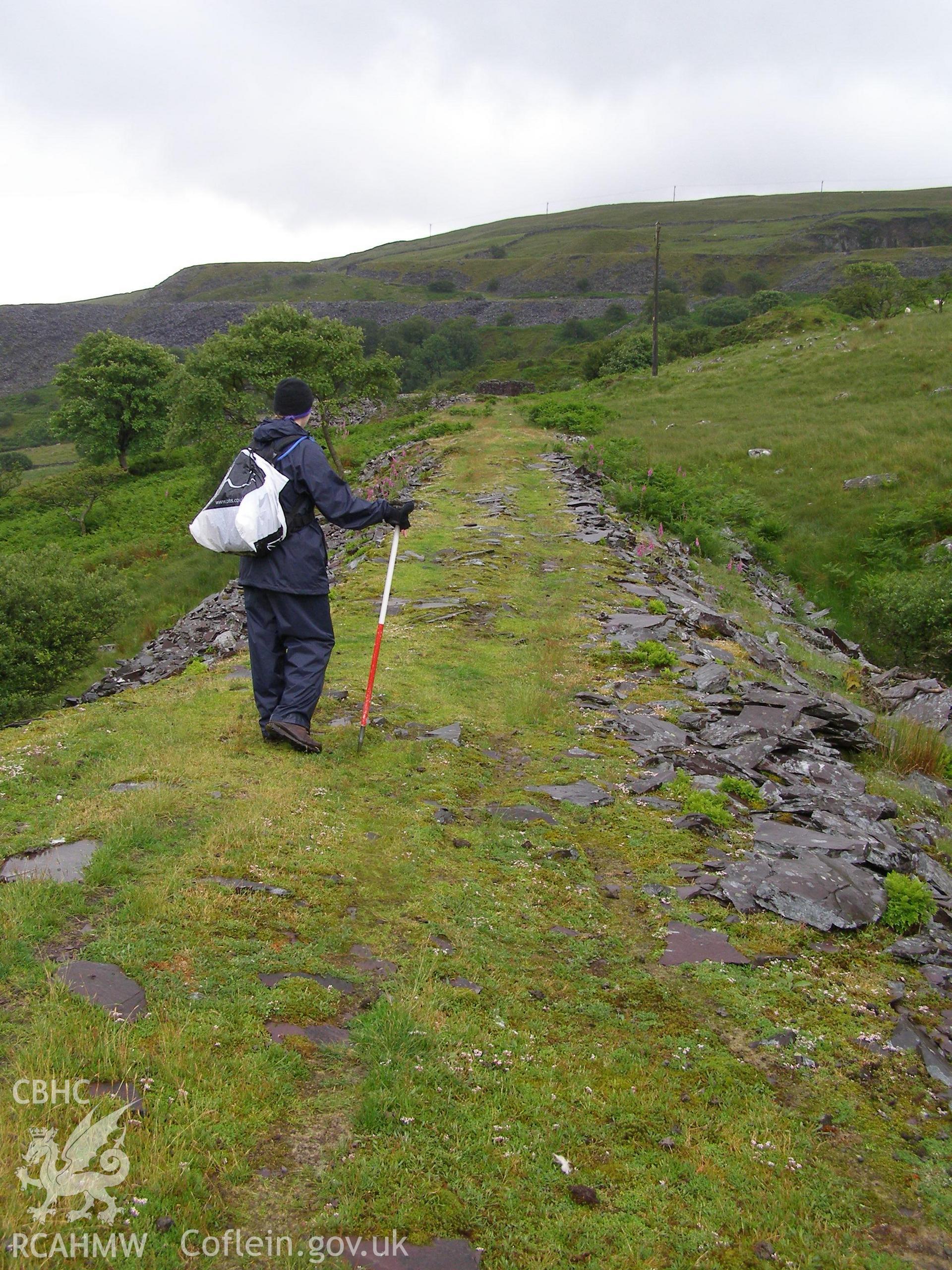 Digital colour photograph of Ffridd-Glyn tramway I taken on 27/06/2007 by P.J. Schofield during the Snowdon North West Upland Survey undertaken by Oxford Archaeology North.
