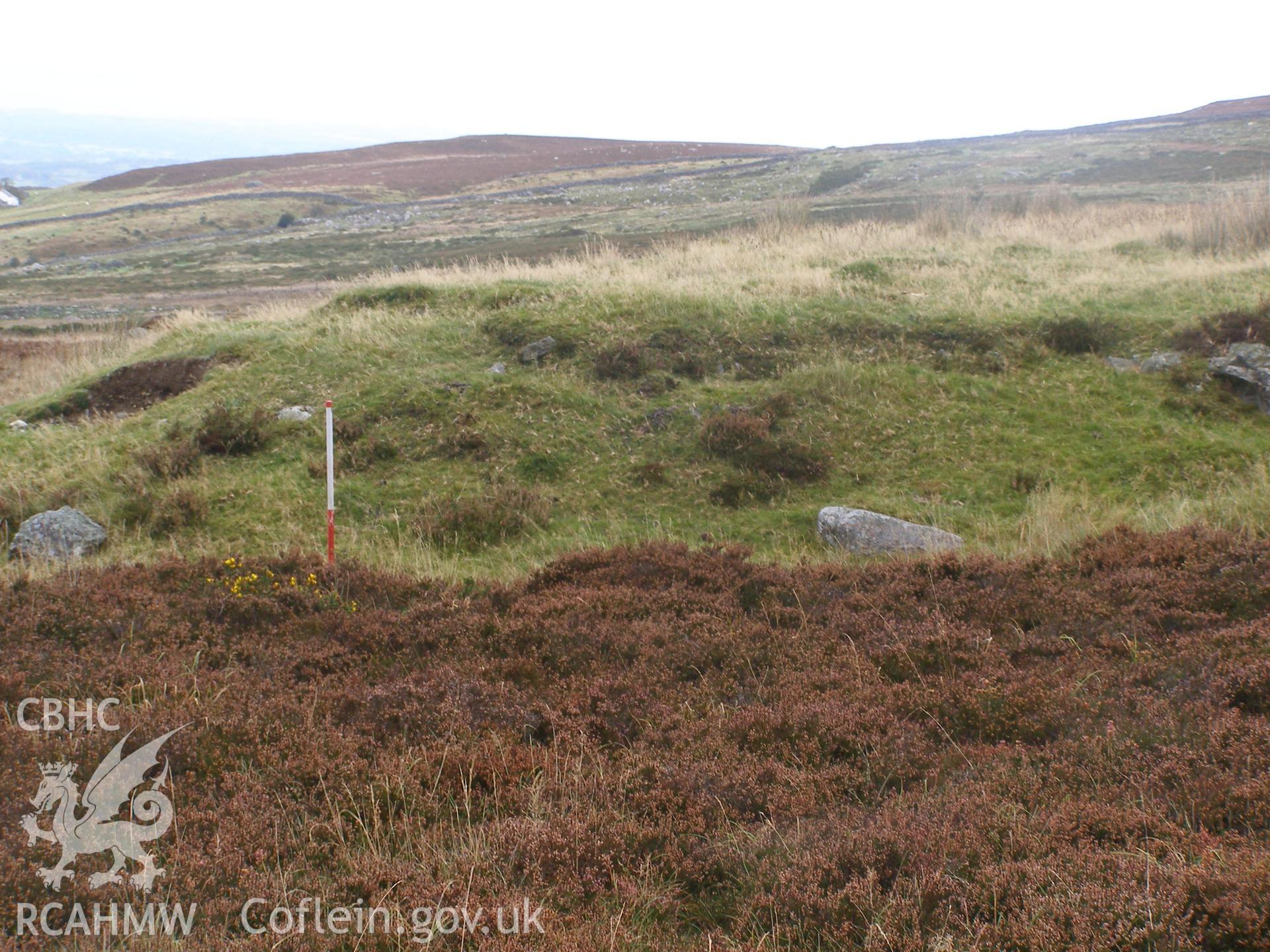 Digital colour photograph of Cefn Du Radio Station, platform taken on 11/10/2007 by P.J. Schofield during the Snowdon North West Upland Survey undertaken by Oxford Archaeology North.