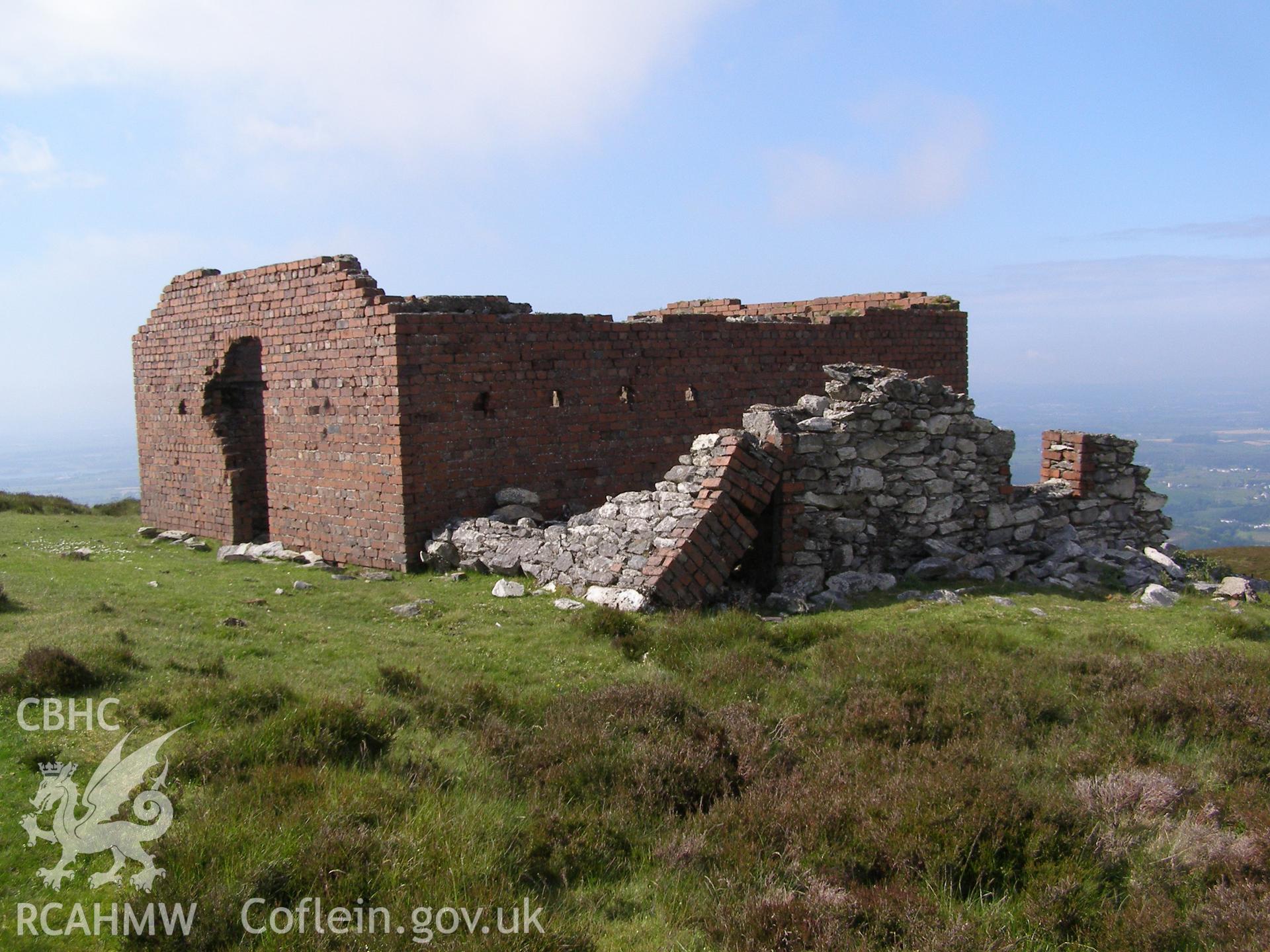 Digital colour photograph of Cefn Du Radio Station, building V taken on 07/06/2007 by P.J. Schofield during the Snowdon North West Upland Survey undertaken by Oxford Archaeology North.