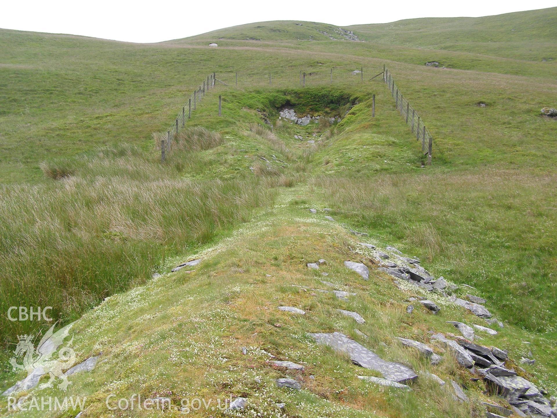 Digital colour photograph of Bryn Mawr trial mine II taken on 13/06/2007 by P.J. Schofield during the Snowdon North West Upland Survey undertaken by Oxford Archaeology North.