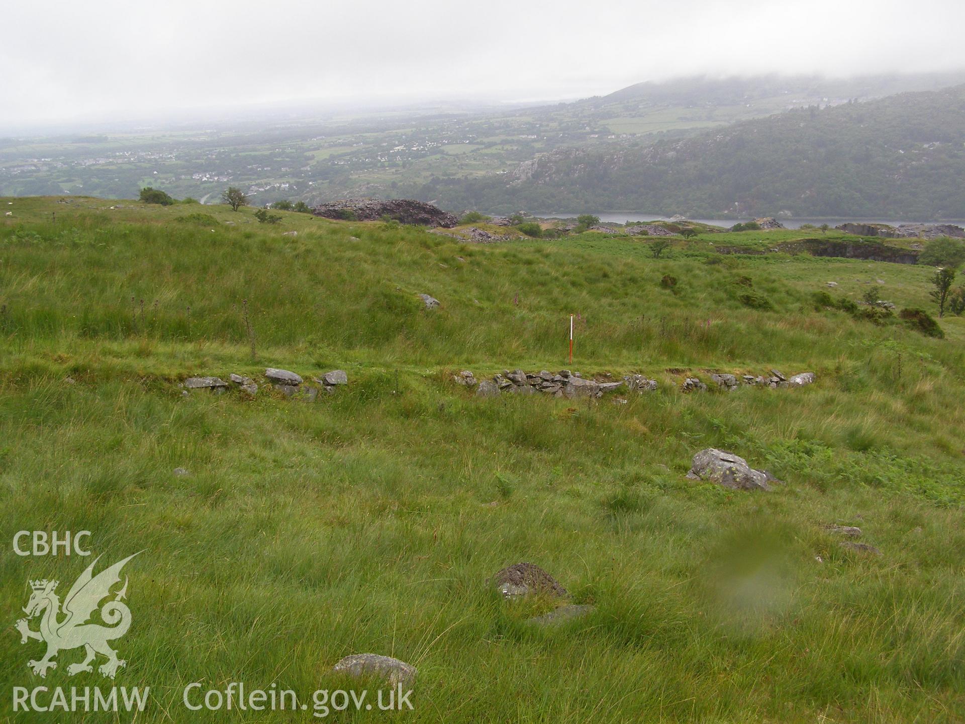 Digital colour photograph of Chwarel Cefn Du inclined plane I taken on 27/06/2007 by P.J. Schofield during the Snowdon North West Upland Survey undertaken by Oxford Archaeology North.