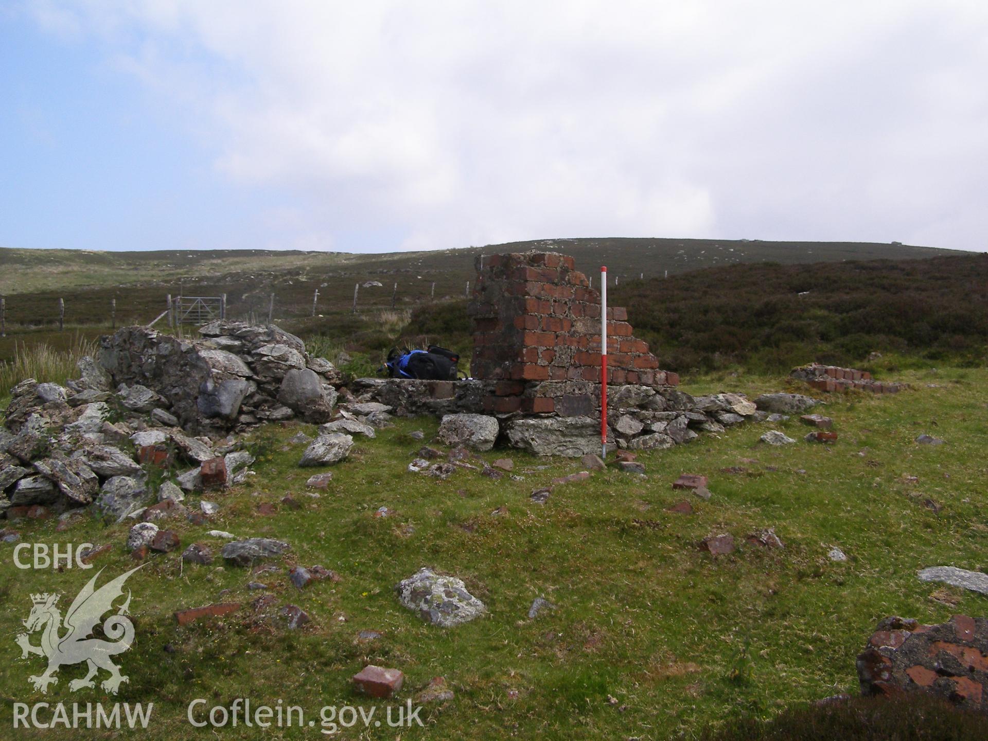 Digital colour photograph of Cefn Du Radio Station, building III taken on 07/06/2007 by P.J. Schofield during the Snowdon North West Upland Survey undertaken by Oxford Archaeology North.