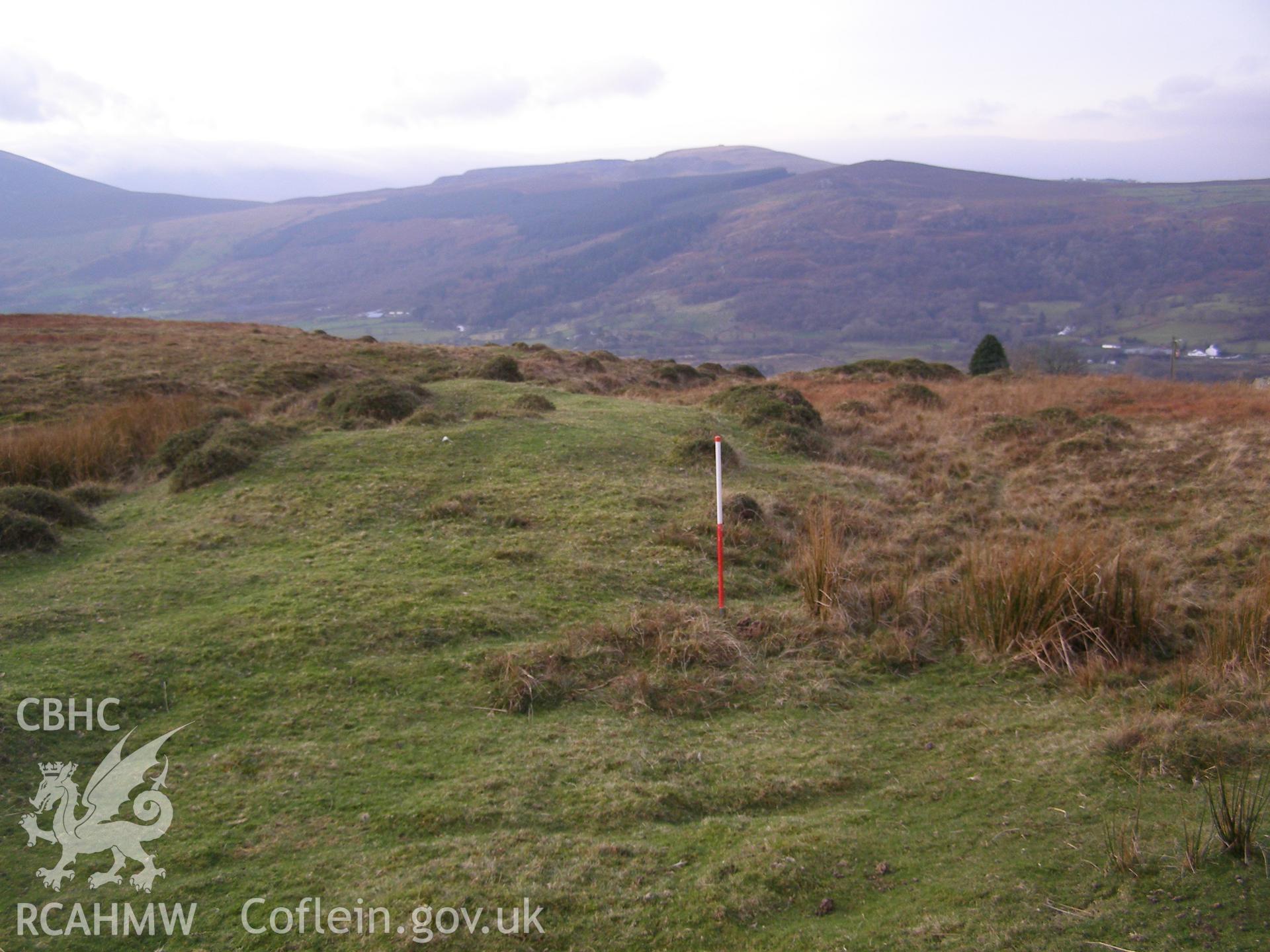 Digital colour photograph of Hafod Oleu burnt mound I taken on 14/12/2007 by P.J. Schofield during the Snowdon North West Upland Survey undertaken by Oxford Archaeology North.