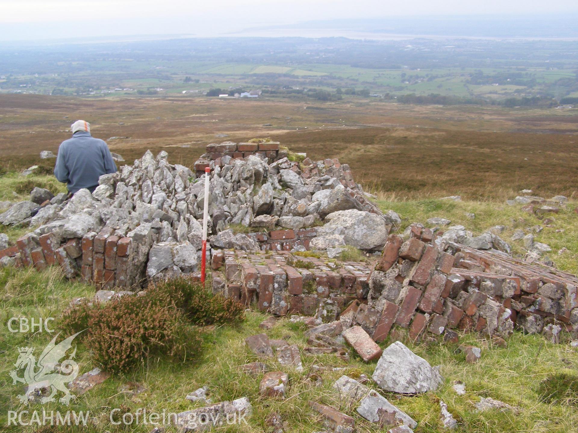 Digital colour photograph of Cefn Du Radio Station, building VI taken on 08/10/2007 by P.J. Schofield during the Snowdon North West Upland Survey undertaken by Oxford Archaeology North.