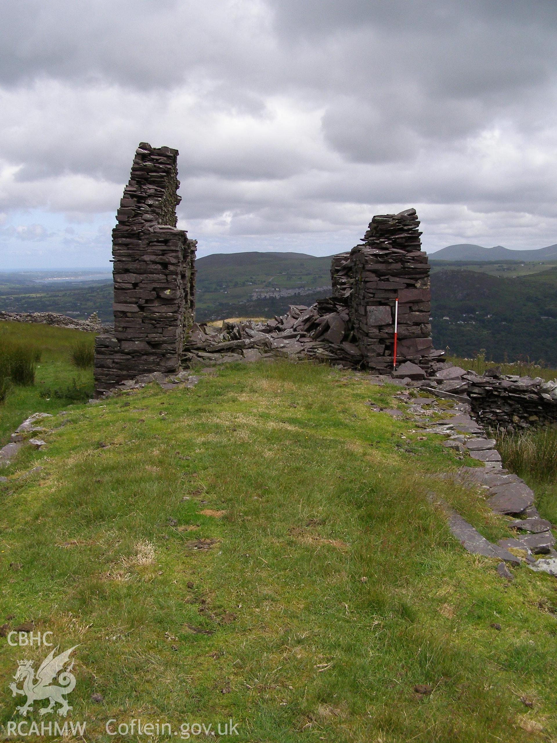 Digital colour photograph of Pen y Bwlch winder house taken on 26/06/2007 by P.J. Schofield during the Snowdon North West Upland Survey undertaken by Oxford Archaeology North.