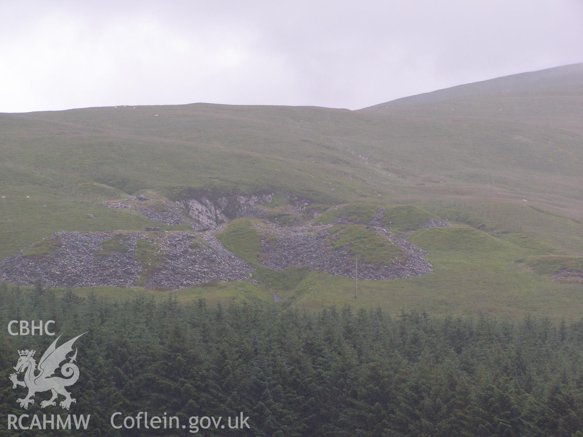 Digital colour photograph of Bryn Mawr slate quarry II taken on 14/06/2007 by P.J. Schofield during the Snowdon North West Upland Survey undertaken by Oxford Archaeology North.
