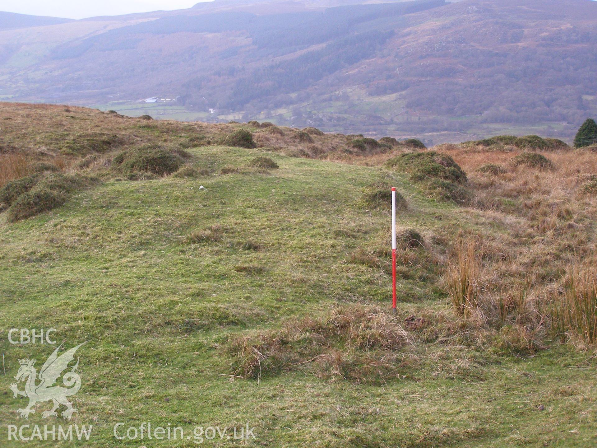 Digital colour photograph of Hafod Oleu burnt mound I taken on 14/12/2007 by P.J. Schofield during the Snowdon North West Upland Survey undertaken by Oxford Archaeology North.