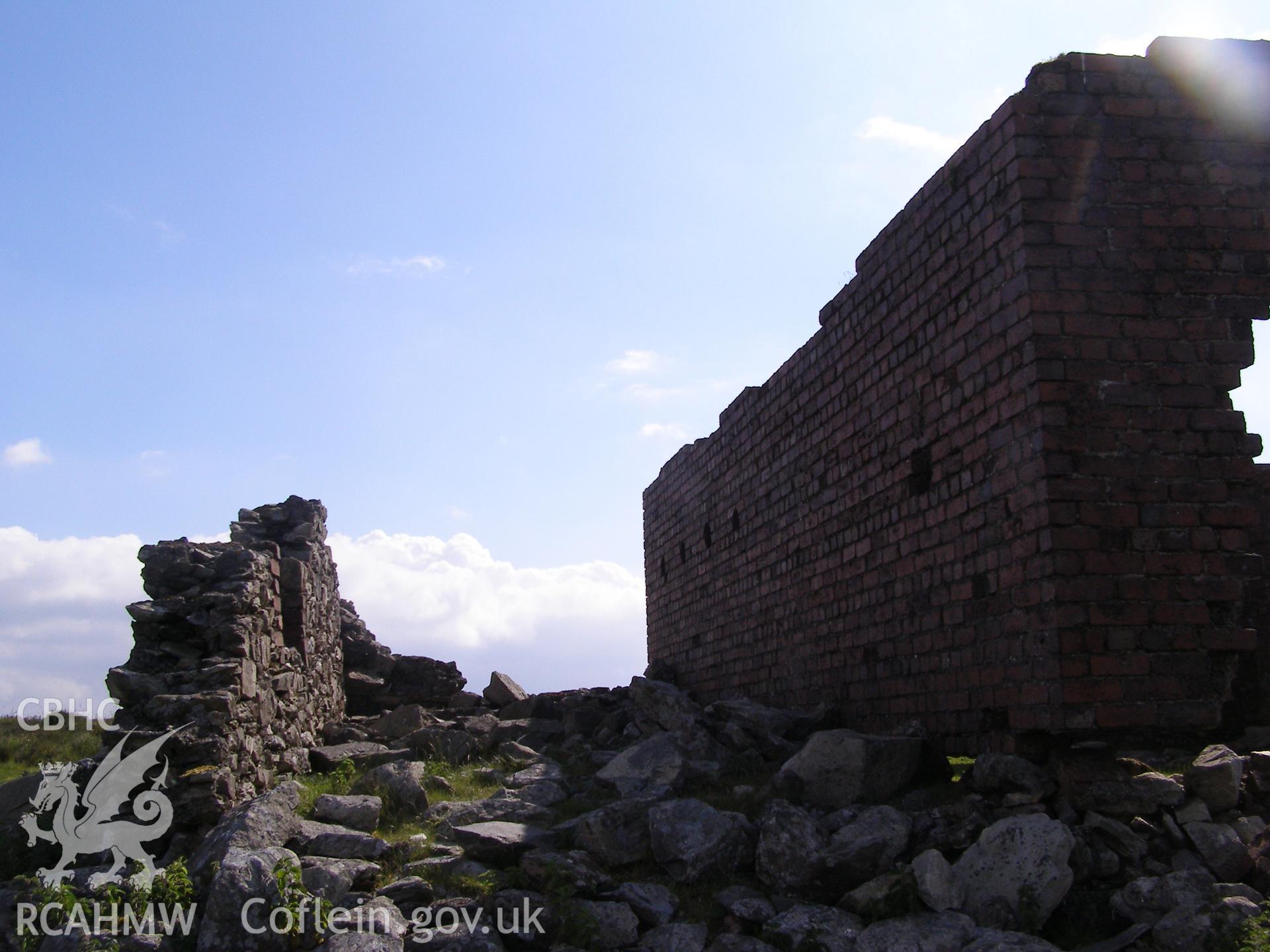 Digital colour photograph of Cefn Du Radio Station, building V taken on 07/06/2007 by P.J. Schofield during the Snowdon North West Upland Survey undertaken by Oxford Archaeology North.