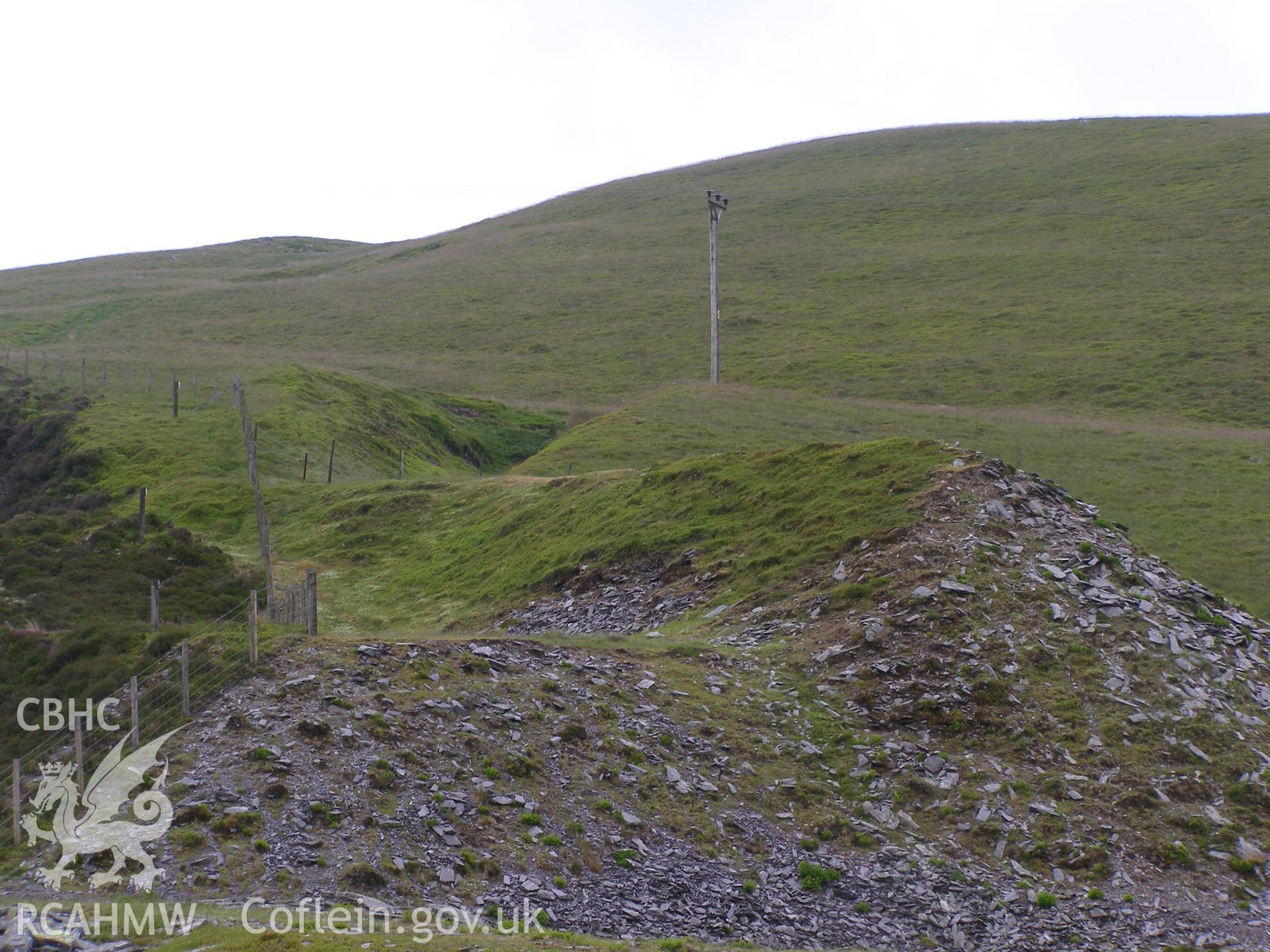 Digital colour photograph of Bryn Mawr trial mine I taken on 13/06/2007 by P.J. Schofield during the Snowdon North West Upland Survey undertaken by Oxford Archaeology North.