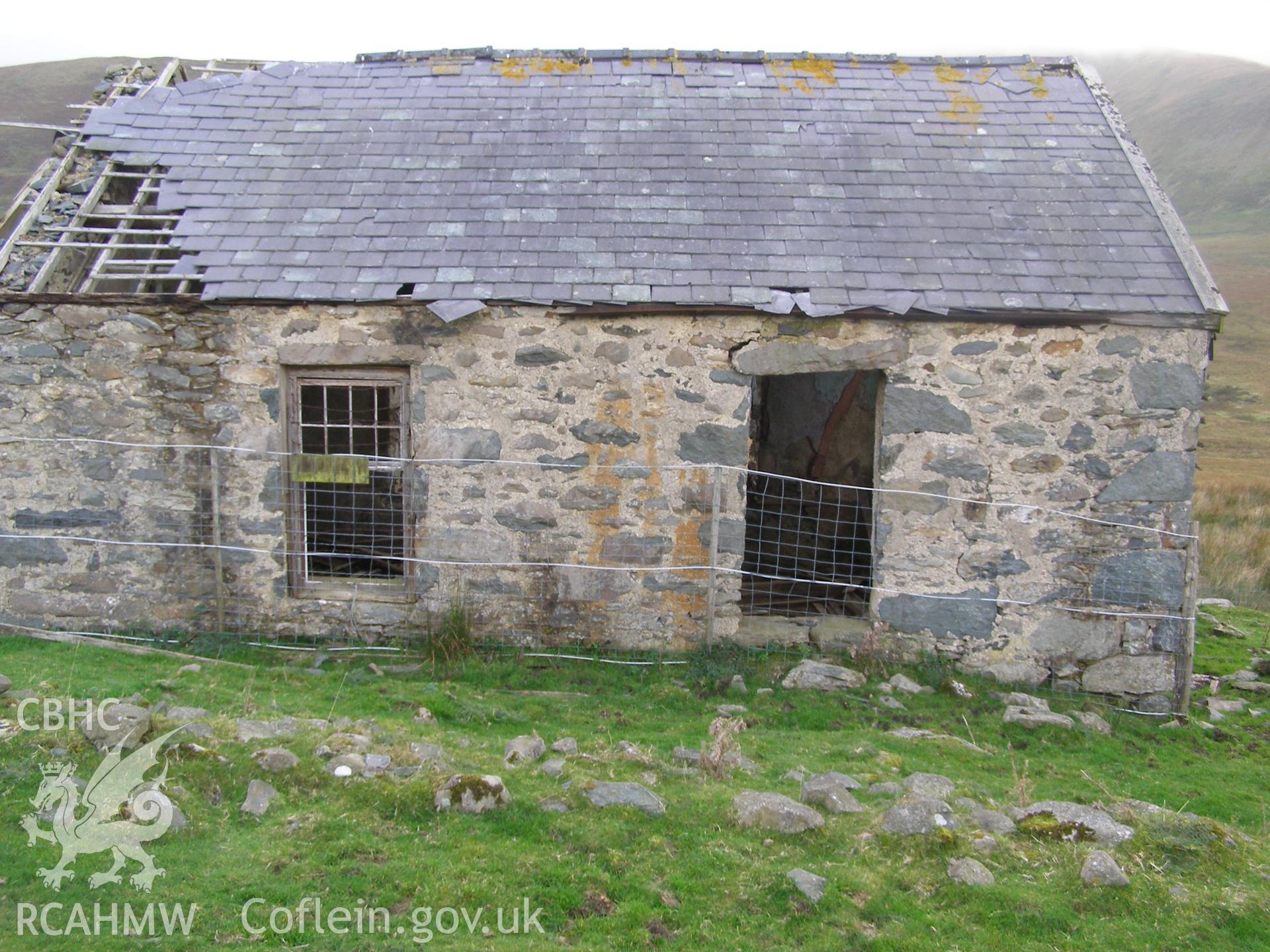 Digital colour photograph of Hebron Chapel (Calvanistic Methodist) Gwaen Cwm Brwynog taken on 09/10/2007 by P.J. Schofield during the Snowdon North West Upland Survey undertaken by Oxford Archaeology North.