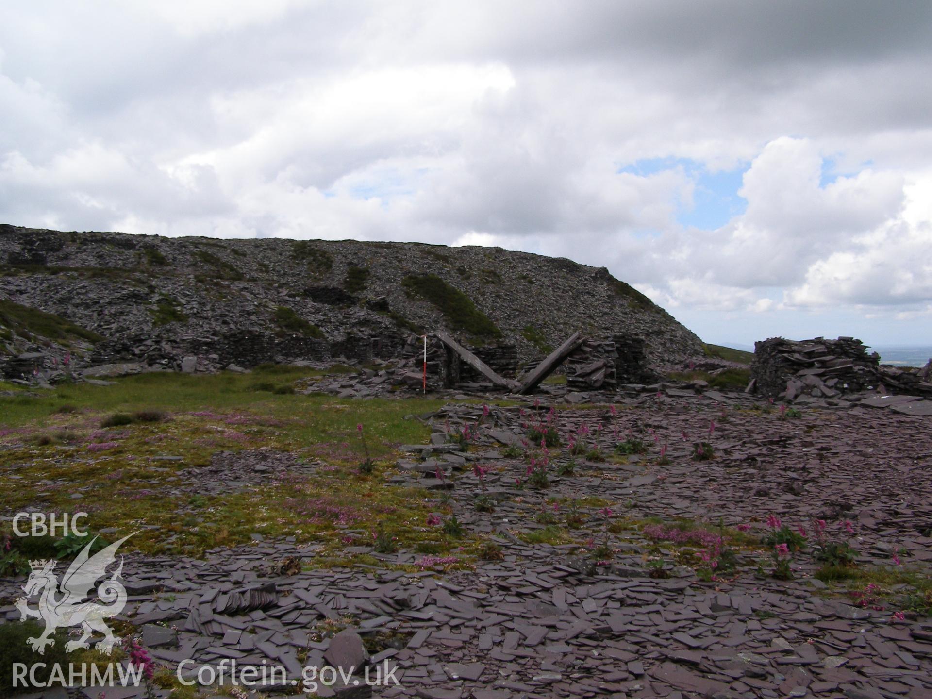 Digital colour photograph of Chwarel Cefn Du quarry buildings V taken on 27/06/2007 by P.J. Schofield during the Snowdon North West Upland Survey undertaken by Oxford Archaeology North.