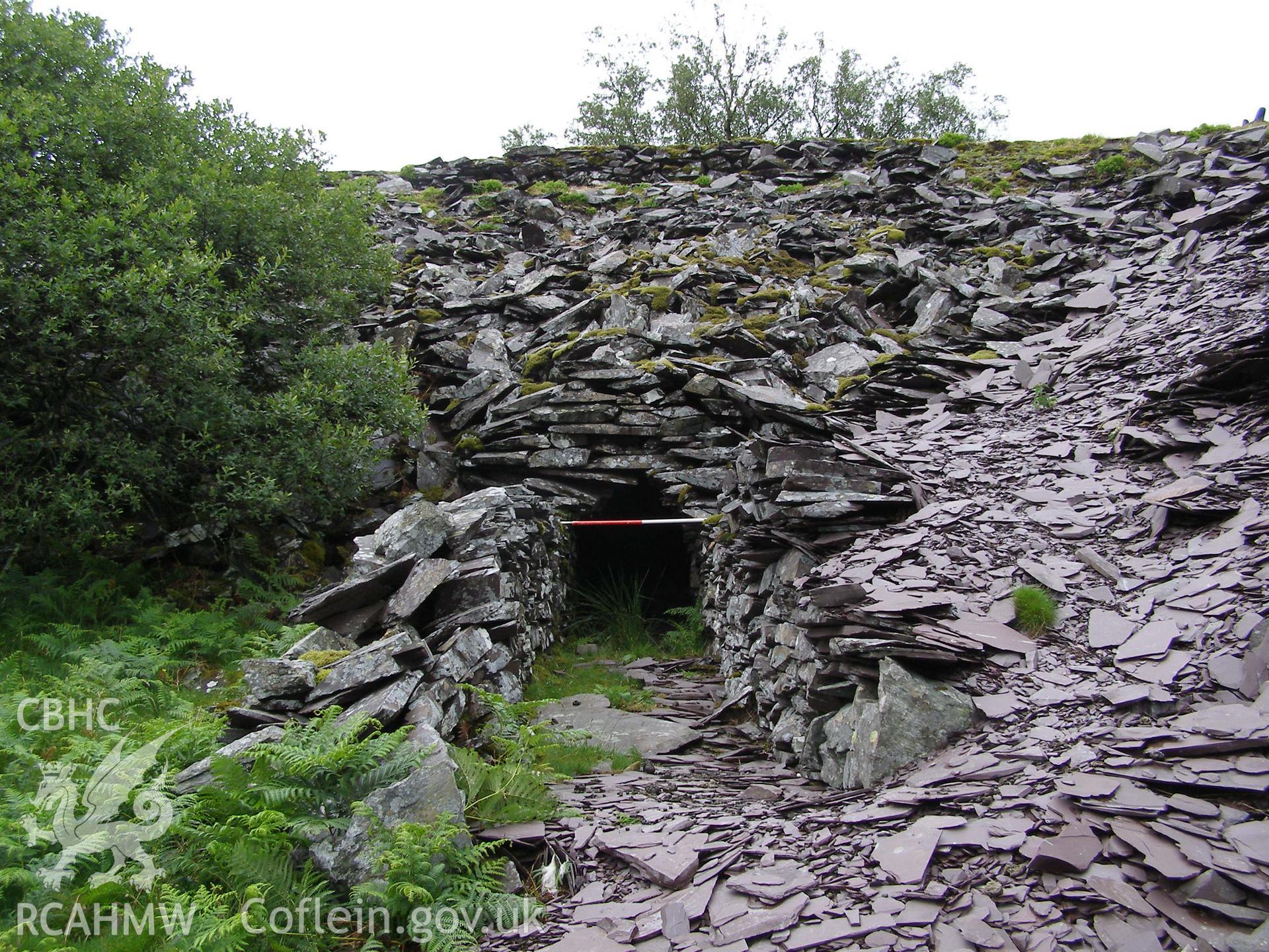 Digital colour photograph of Ffridd-Glyn DRAINAGE adit taken on 27/06/2007 by P.J. Schofield during the Snowdon North West Upland Survey undertaken by Oxford Archaeology North.