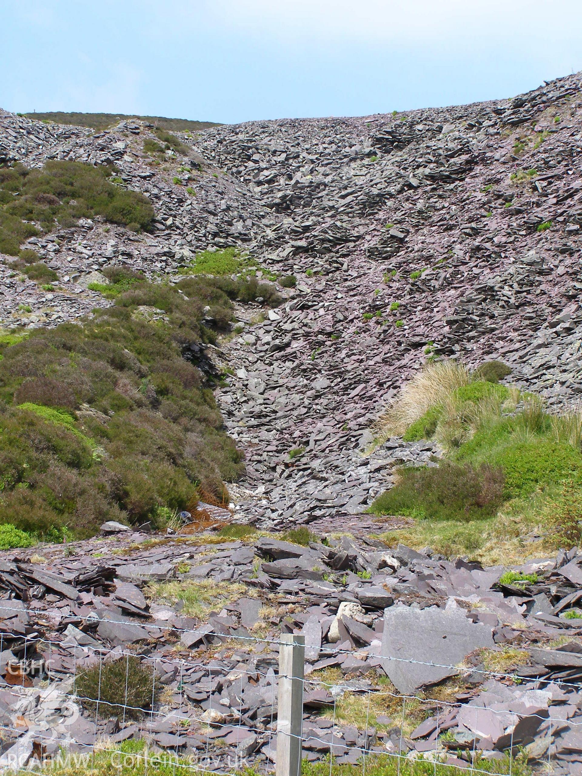 Digital colour photograph of Chwarel Fawr tramway tunnel portal taken on 07/06/2007 by P.J. Schofield during the Snowdon North West Upland Survey undertaken by Oxford Archaeology North.