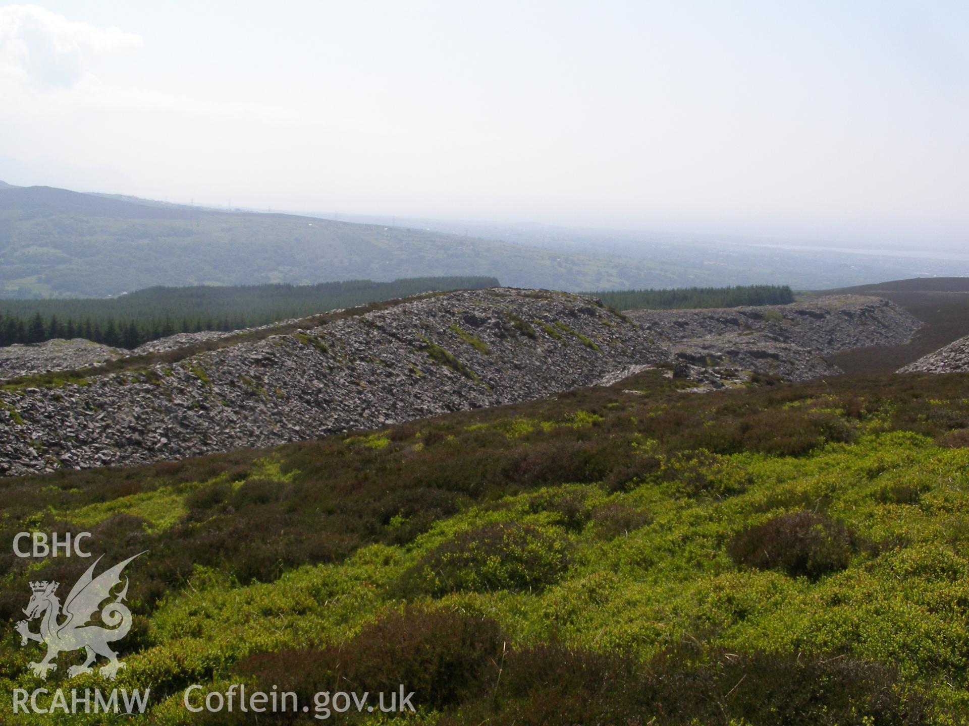 Digital colour photograph of Chwarel Fawr slate quarry I taken on 07/06/2007 by P.J. Schofield during the Snowdon North West Upland Survey undertaken by Oxford Archaeology North.