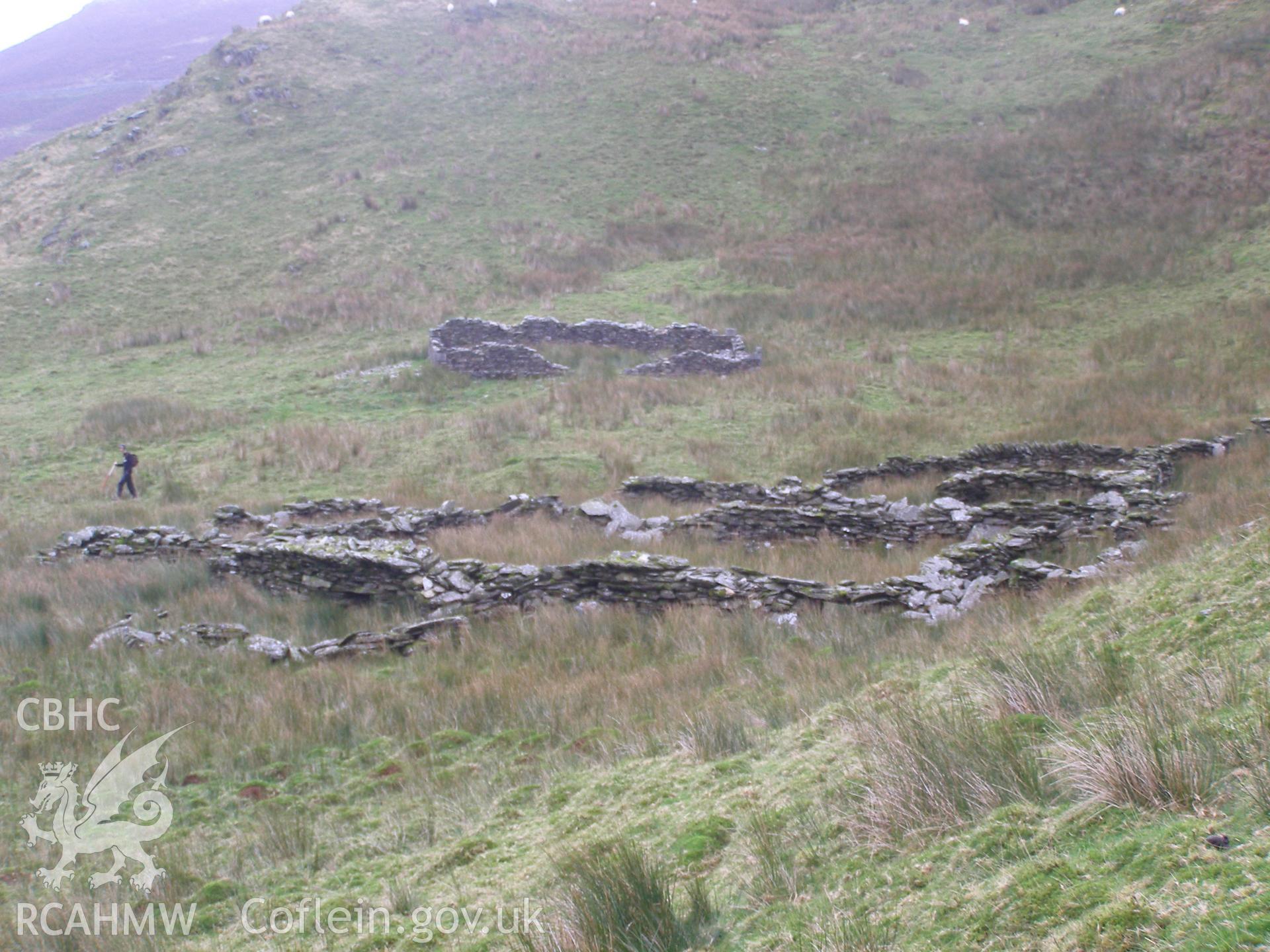 Digital colour photograph of Afon Tan yr Allt farm buildings taken on 09/10/2007 by P.J. Schofield during the Snowdon North West Upland Survey undertaken by Oxford Archaeology North.
