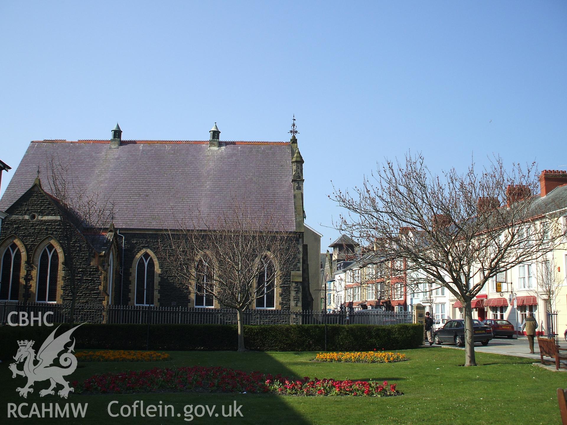 Colour digital photograph showing the exterior of Capel y Morfa, Aberystwyth.