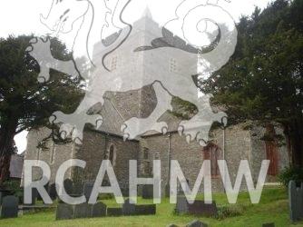 Colour digital photograph showing the exterior of St. Padarn's Church, Llanbadarn Fawr.
