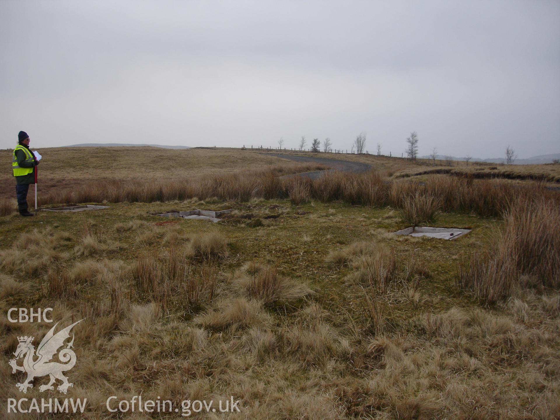 Digital colour photograph of Senta old defensive position firing position XVI taken on 18/04/2008 by R.P. Sambrook during the Sennybridge Dry Training Area Upland Survey undertaken by Trysor.