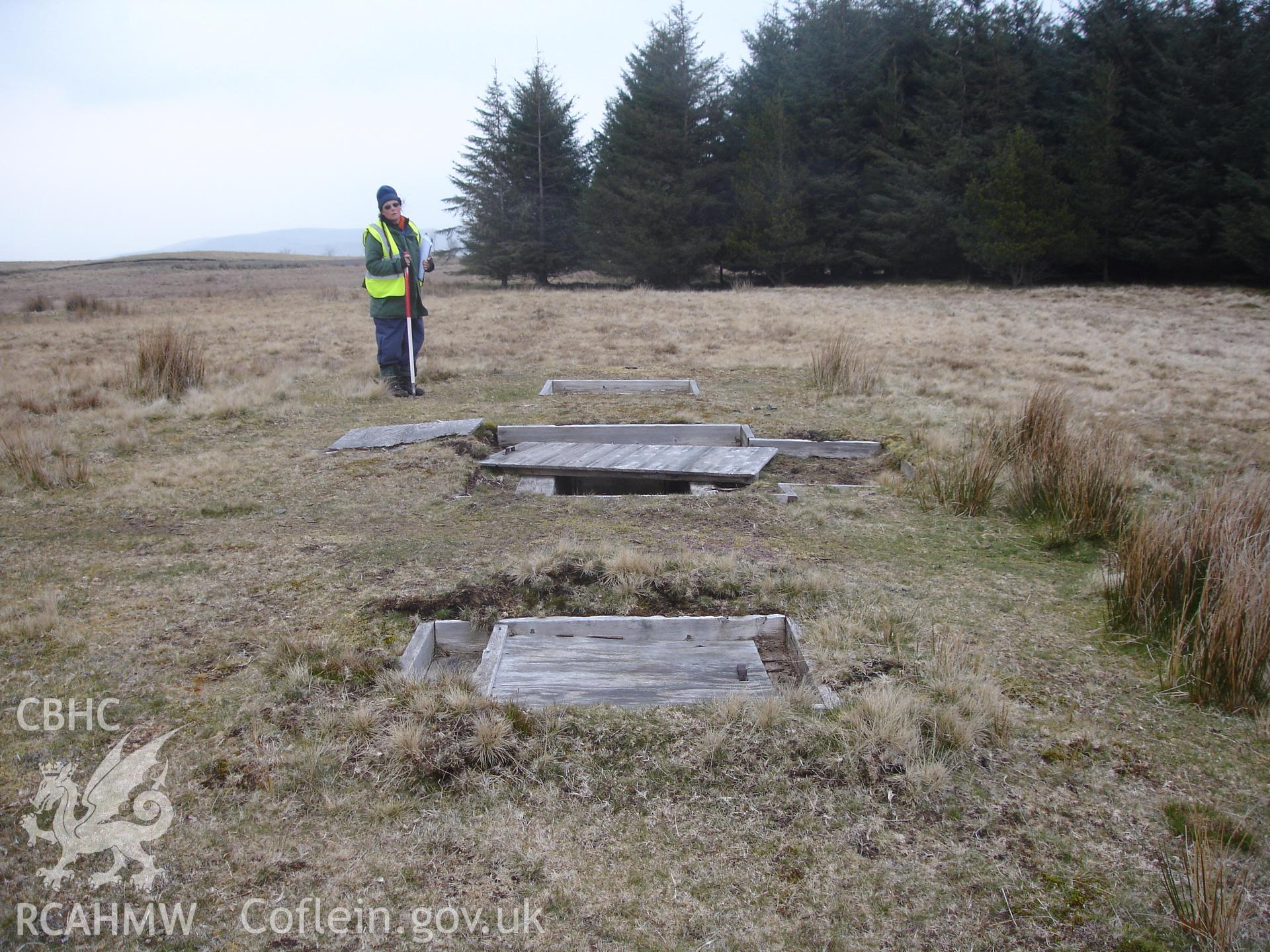 Digital colour photograph of Senta old defensive position firing position XIII taken on 18/04/2008 by R.P. Sambrook during the Sennybridge Dry Training Area Upland Survey undertaken by Trysor.