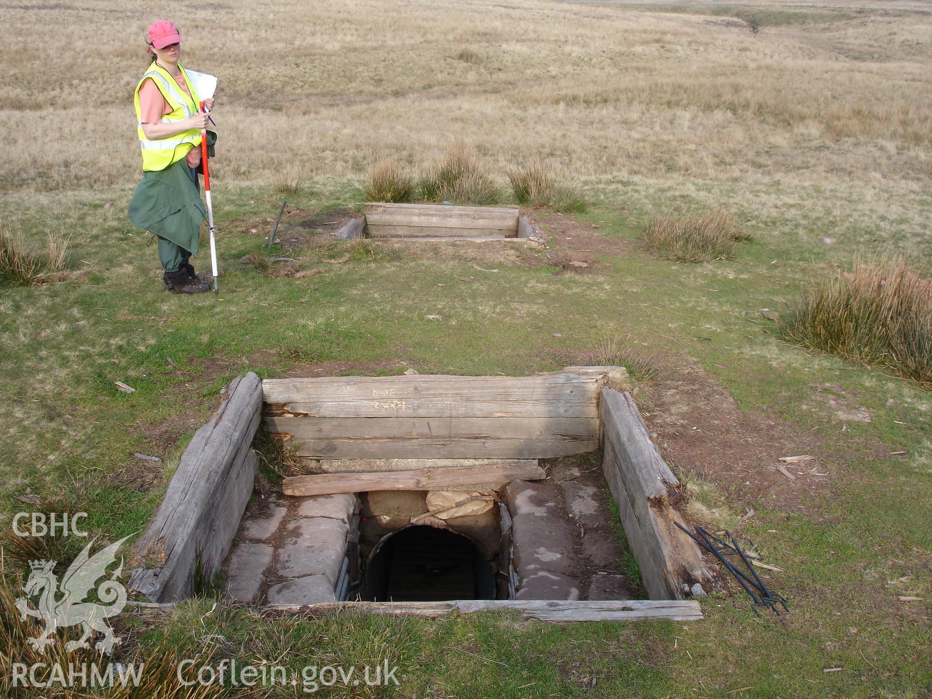 Digital colour photograph of Senta defensive positions North I firing position V taken on 22/04/2008 by R.P. Sambrook during the Sennybridge Dry Training Area Upland Survey undertaken by Trysor.