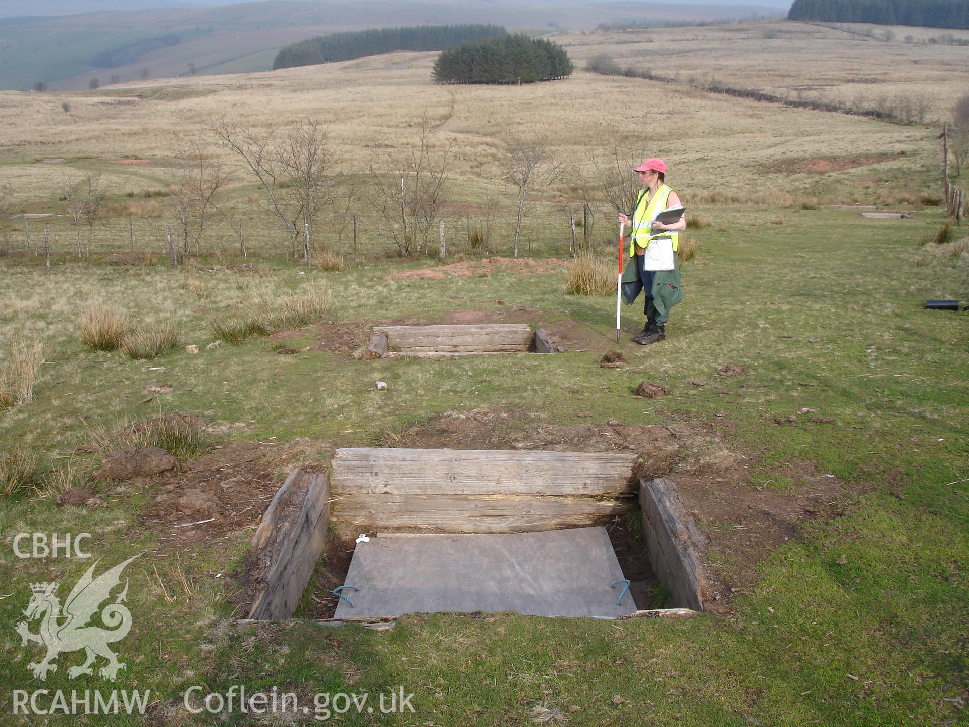 Digital colour photograph of Senta defensive positions North I firing position II taken on 22/04/2008 by R.P. Sambrook during the Sennybridge Dry Training Area Upland Survey undertaken by Trysor.