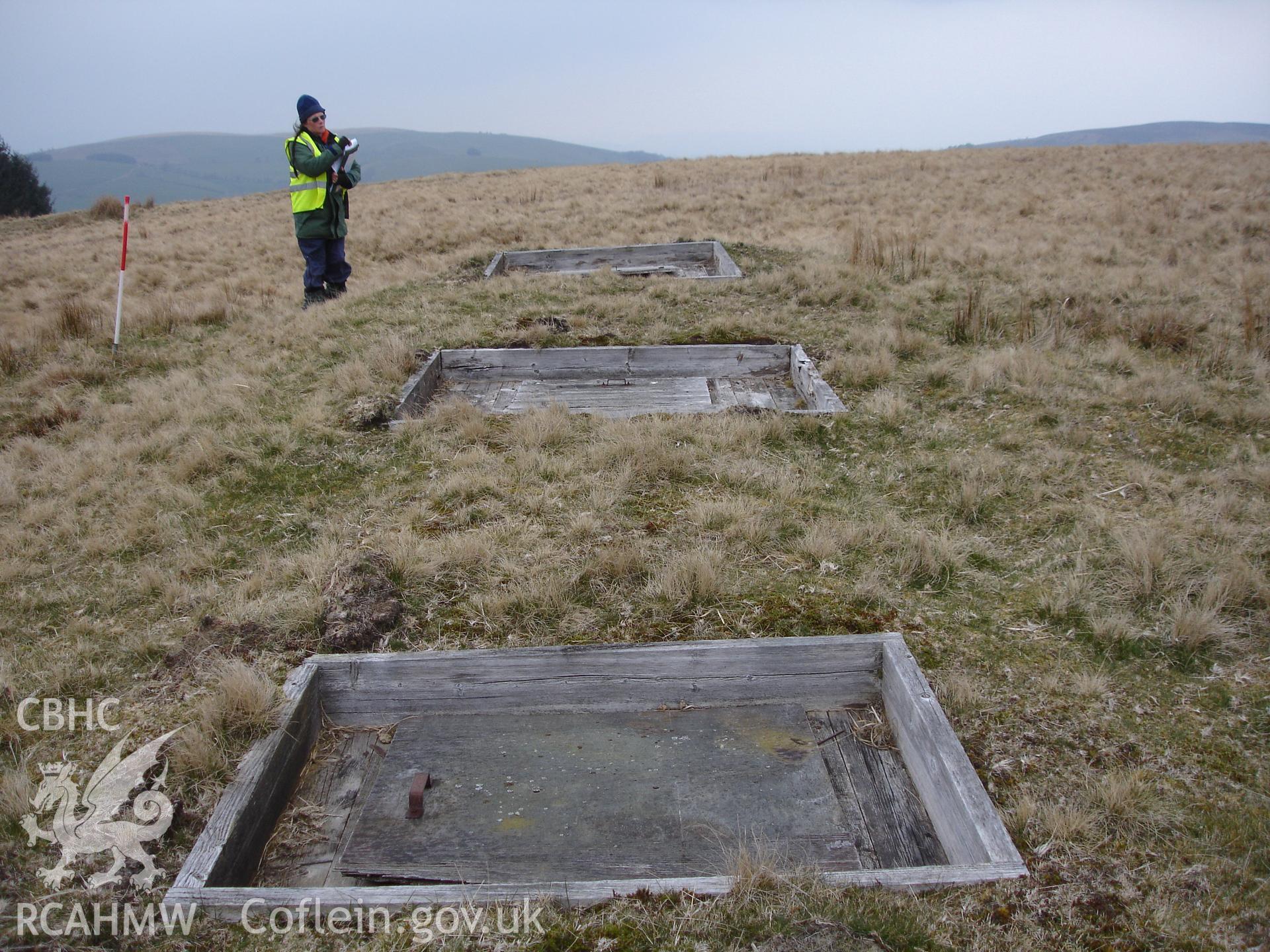 Digital colour photograph of Senta old defensive position firing position VI taken on 18/04/2008 by R.P. Sambrook during the Sennybridge Dry Training Area Upland Survey undertaken by Trysor.