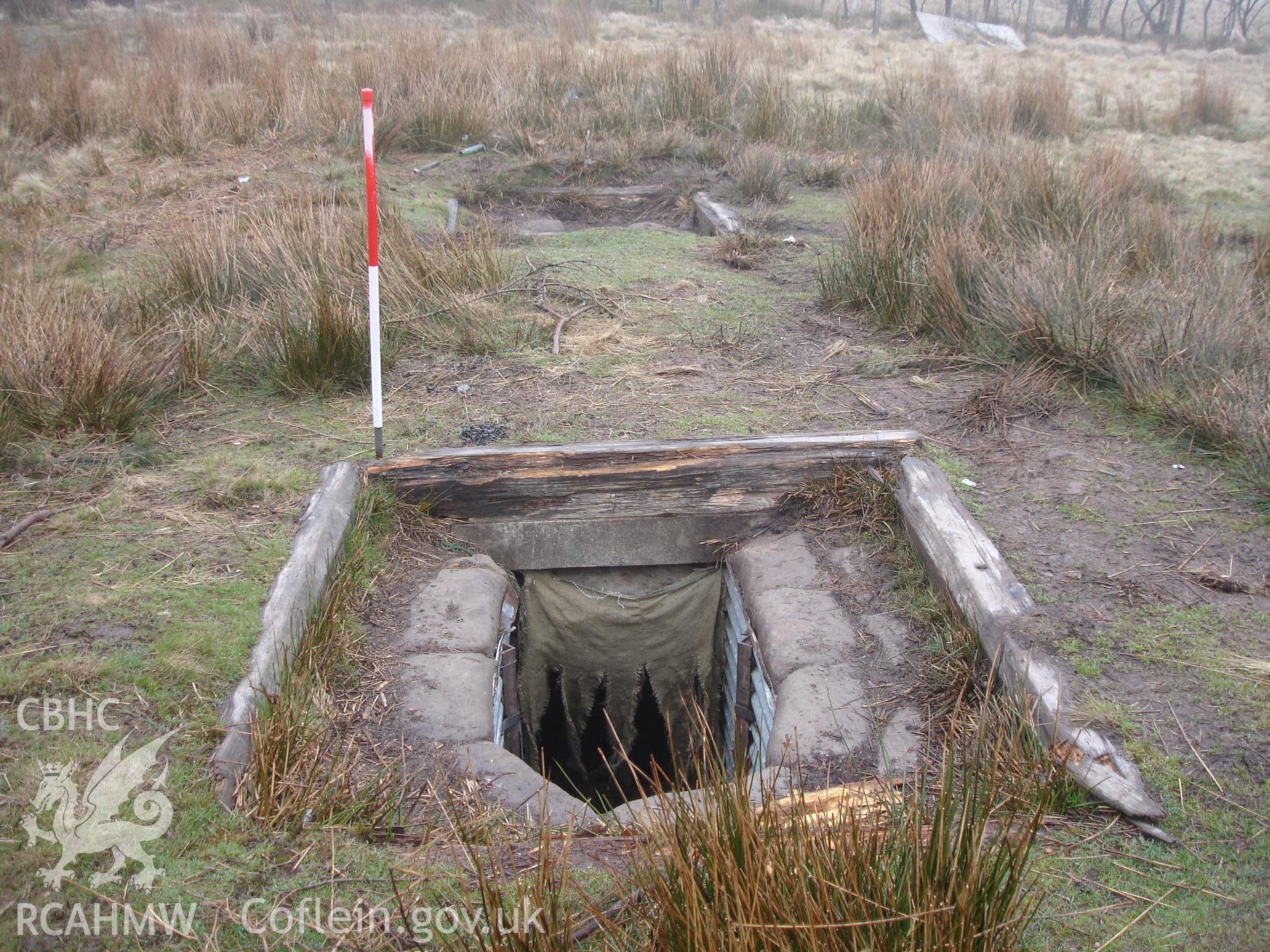 Digital colour photograph of Senta defensive positions North I firing position V taken on 20/04/2008 by R.P. Sambrook during the Sennybridge Dry Training Area Upland Survey undertaken by Trysor.