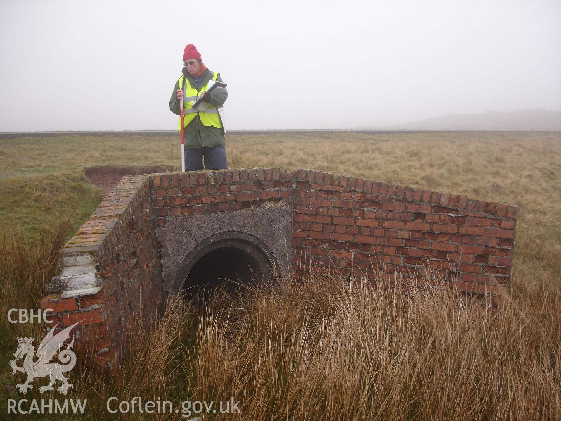 Digital colour photograph of concrete road culvert XIII taken on 20/04/2008 by R.P. Sambrook during the Sennybridge Dry Training Area Upland Survey undertaken by Trysor.