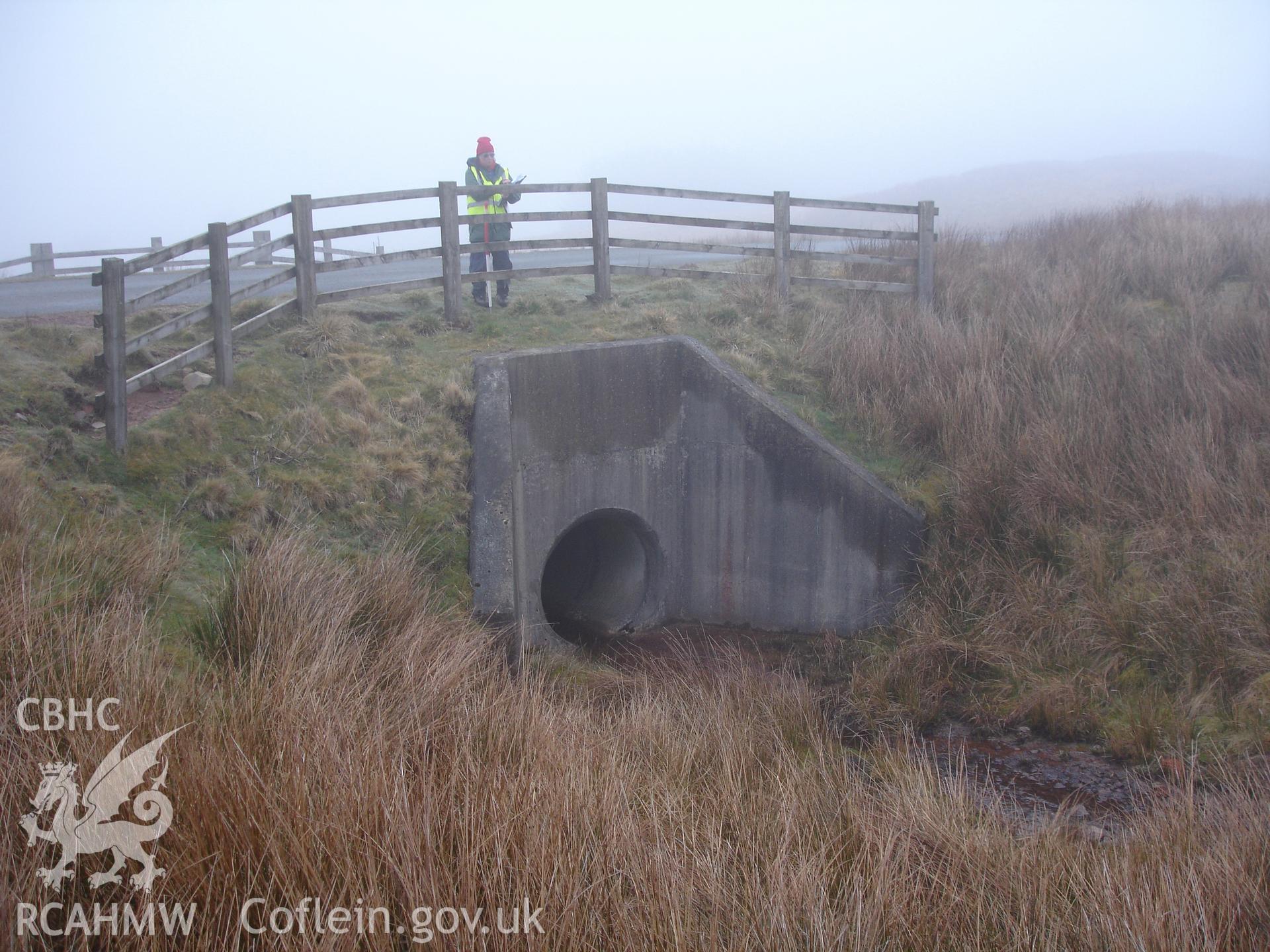 Digital colour photograph of concrete road culvert III taken on 20/04/2008 by R.P. Sambrook during the Sennybridge Dry Training Area Upland Survey undertaken by Trysor.