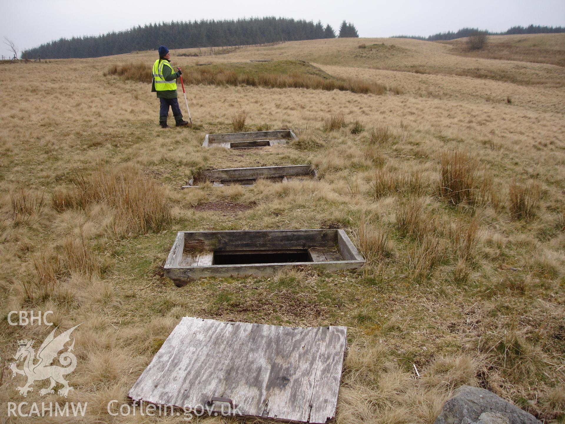 Digital colour photograph of Senta old defensive position firing position V taken on 18/04/2008 by R.P. Sambrook during the Sennybridge Dry Training Area Upland Survey undertaken by Trysor.