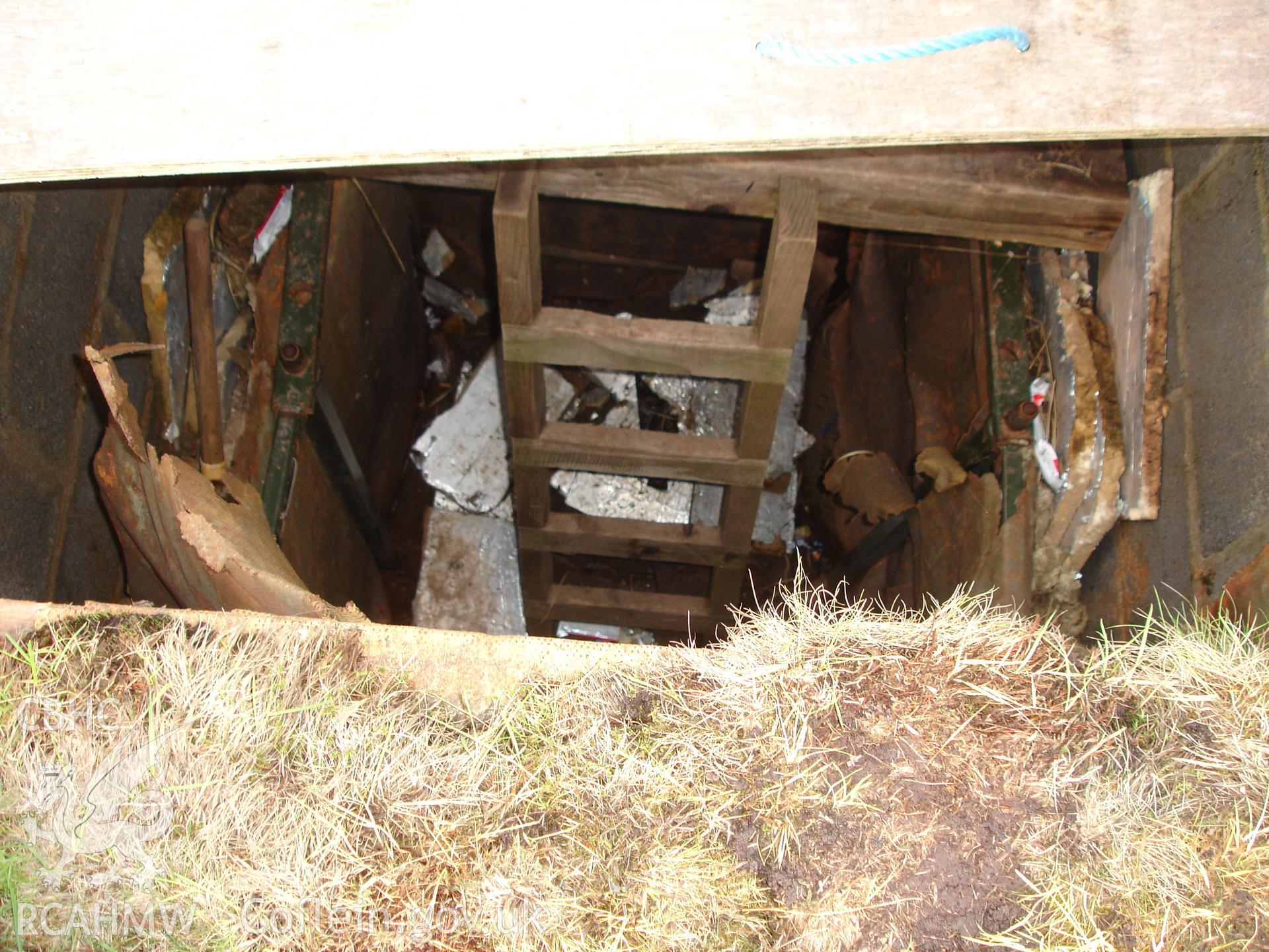 Digital colour photograph of Senta defensive positions North I firing position V taken on 22/04/2008 by R.P. Sambrook during the Sennybridge Dry Training Area Upland Survey undertaken by Trysor.
